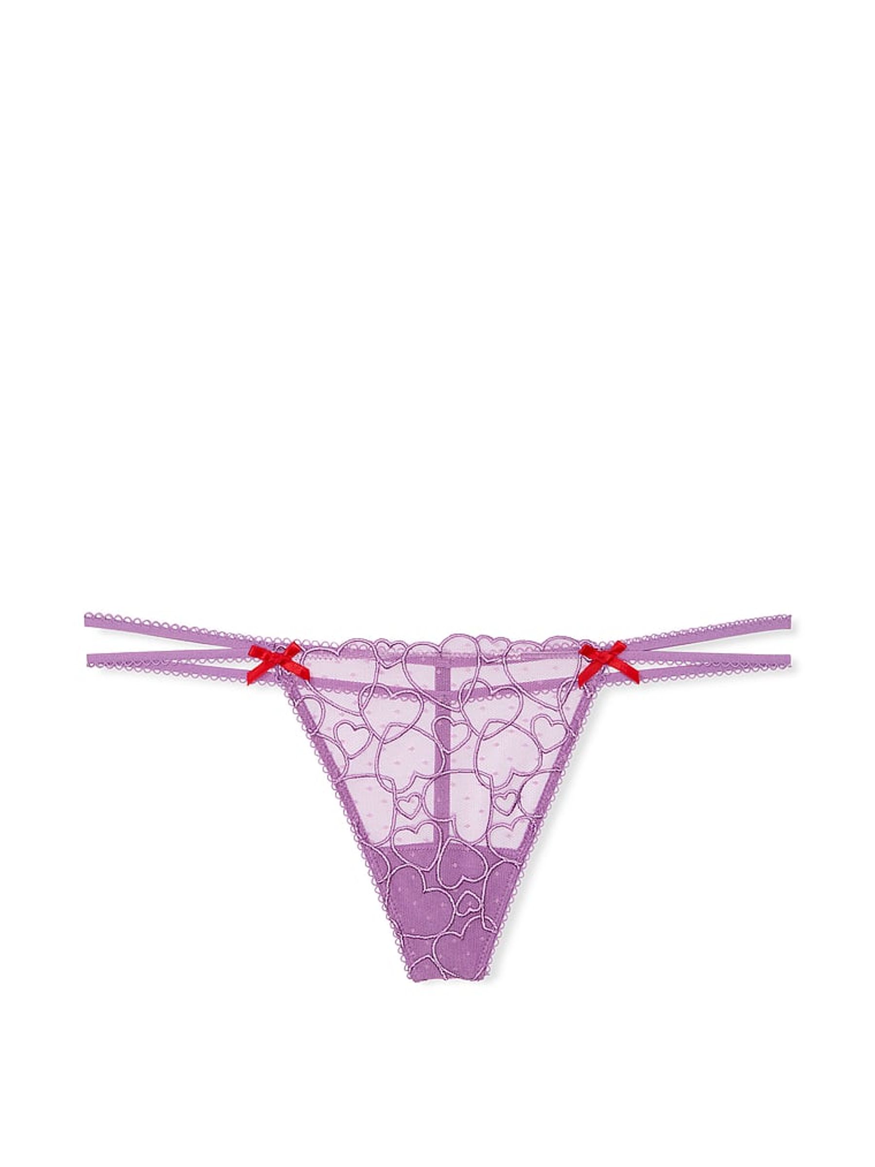 Grape Taffy Purple G String Lace Knickers - Image 3 of 3