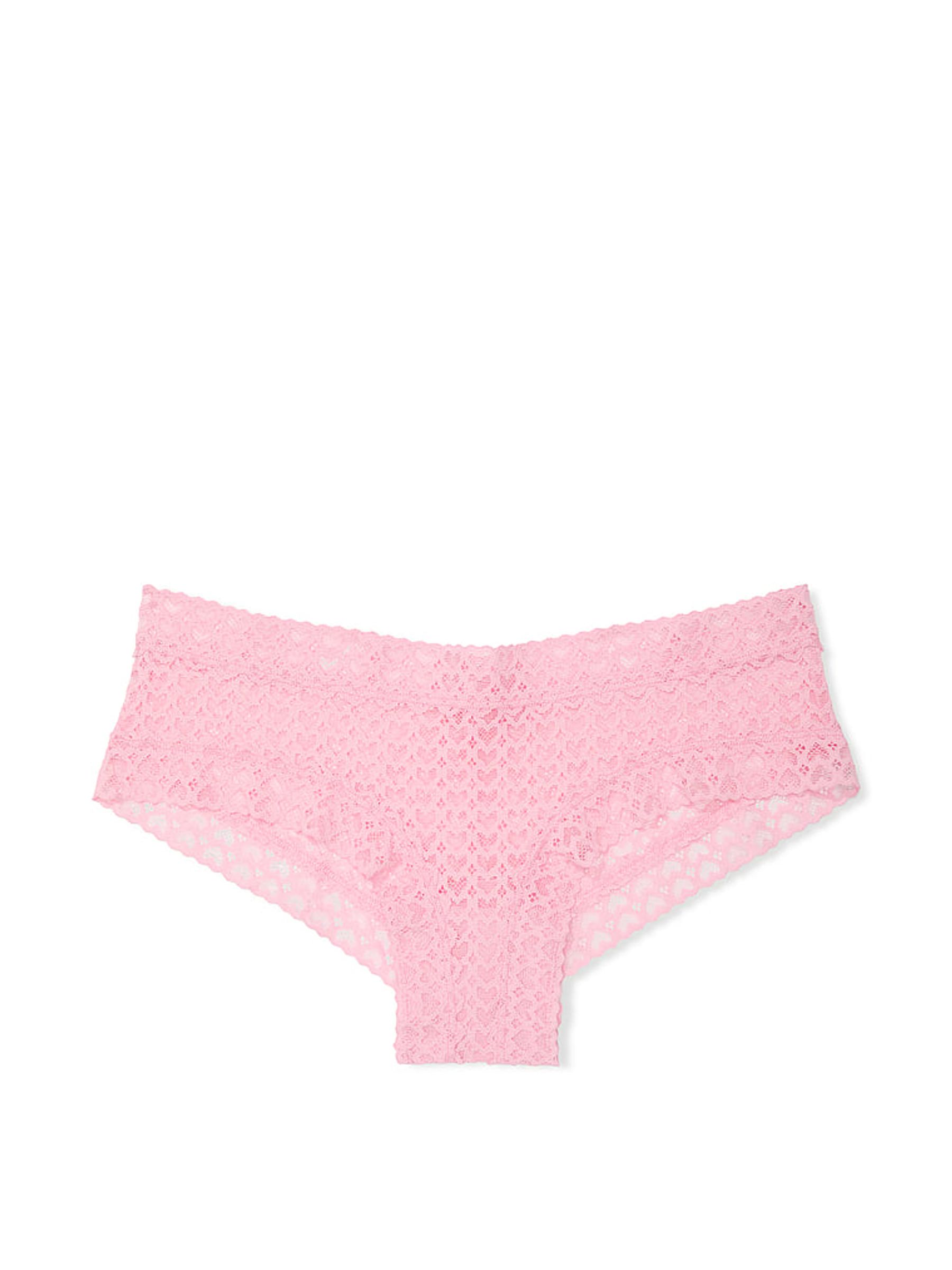 Petal Pink Cheeky Heart Lace Knickers - Image 3 of 3