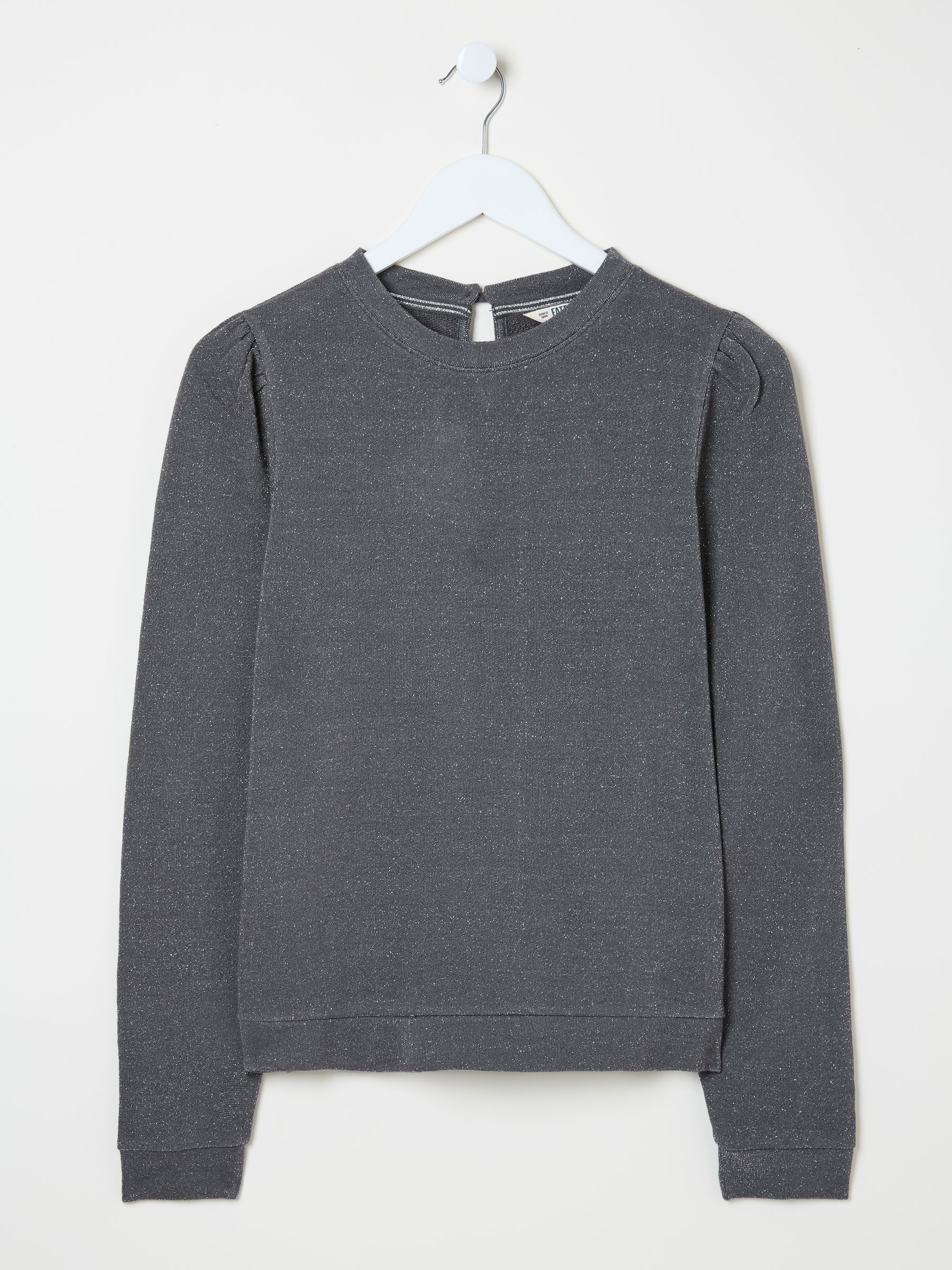 Grey Charcoal Sparkle Crew Sweater - Image 5 of 6