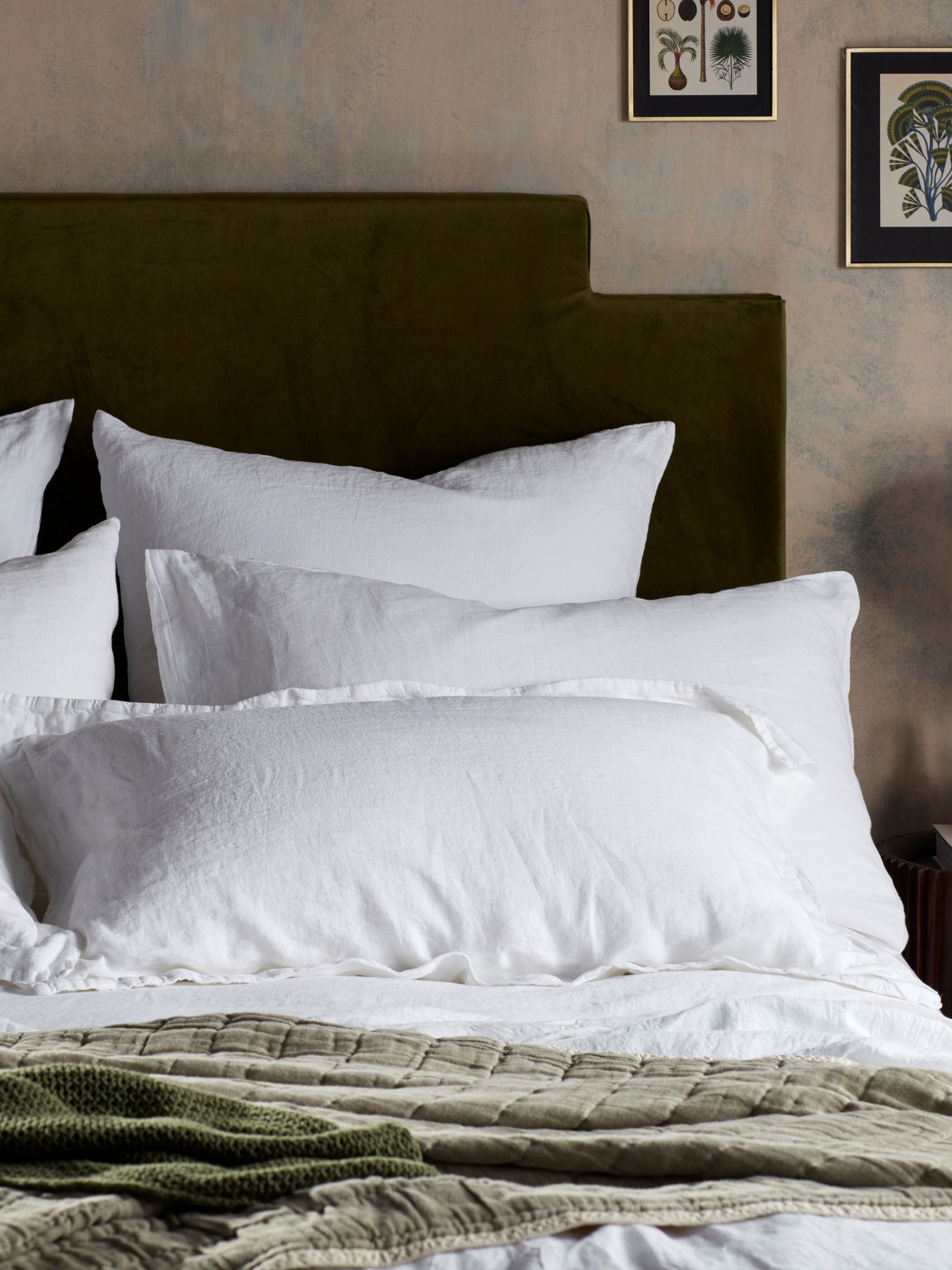 Secret Linen Store White 100% Linen Pillowcase - Image 3 of 3