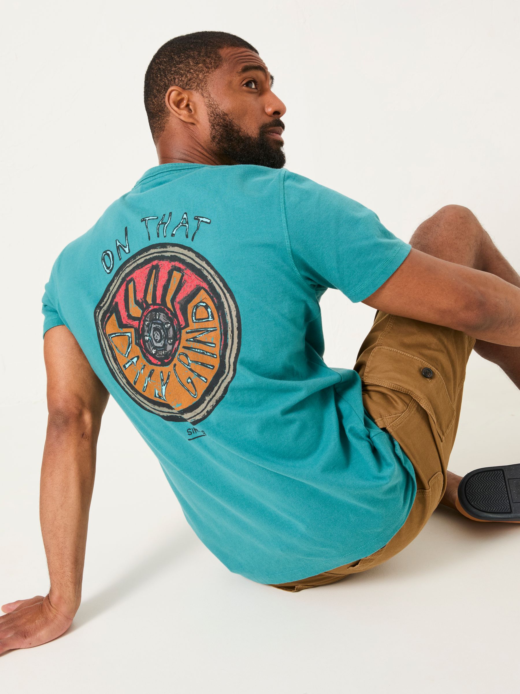 Dark Teal Daily Grind T-Shirt - Image 4 of 6