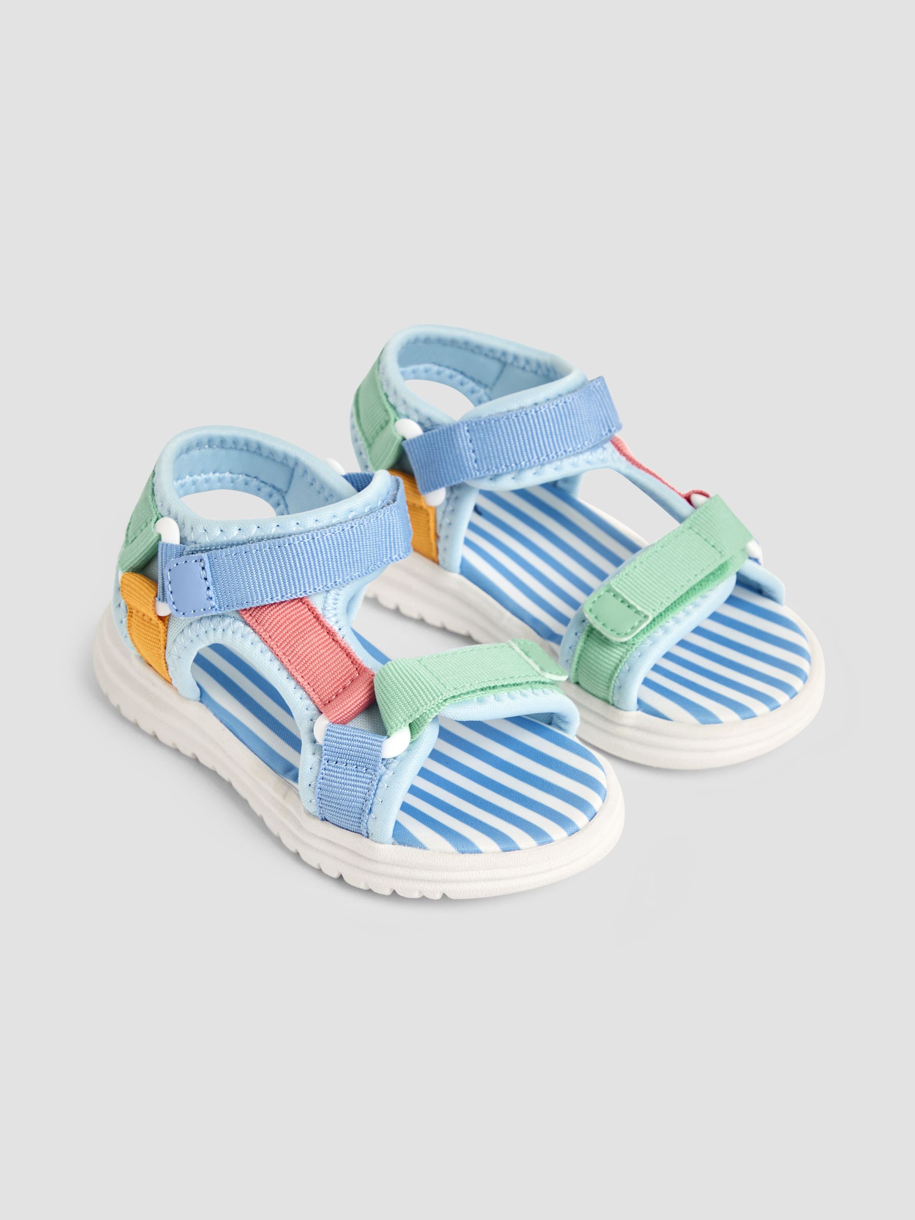 Blue Adjustable Strap Sandals - Image 1 of 4