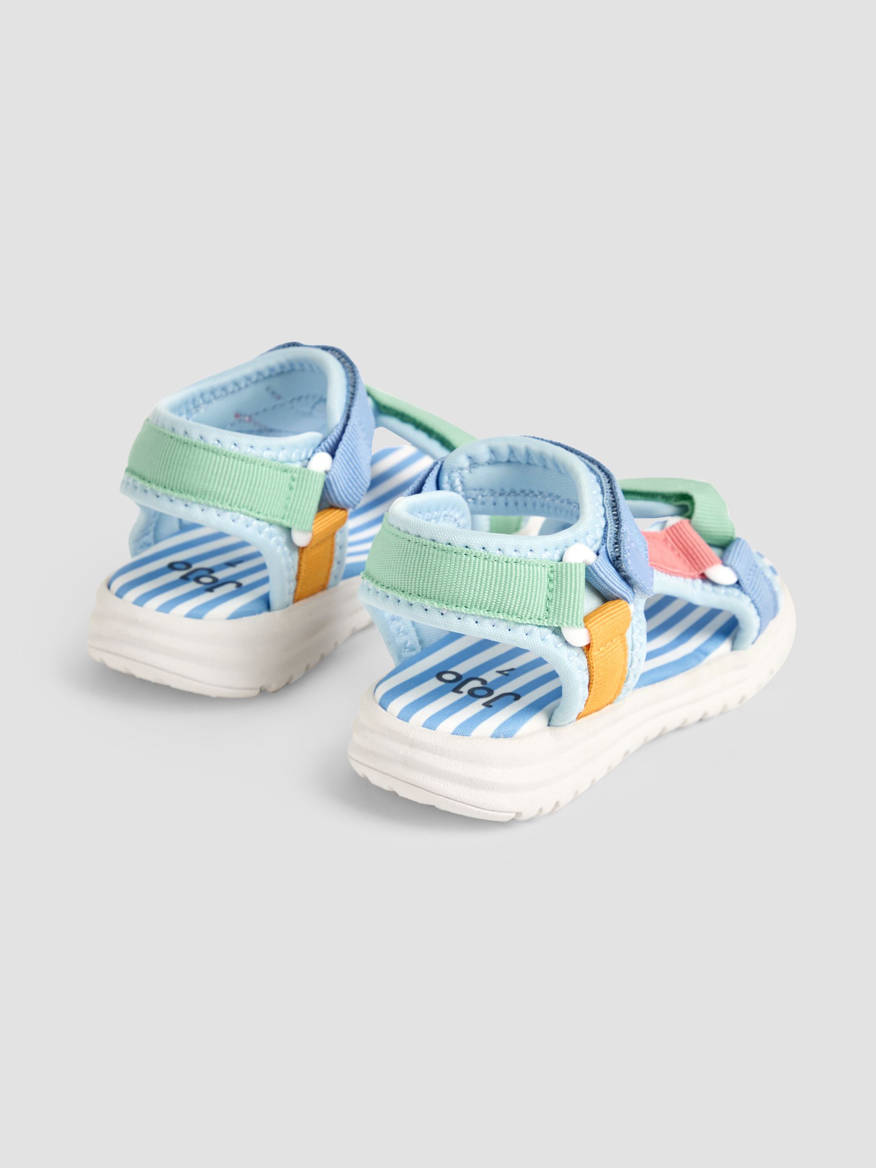 Blue Adjustable Strap Sandals - Image 2 of 4