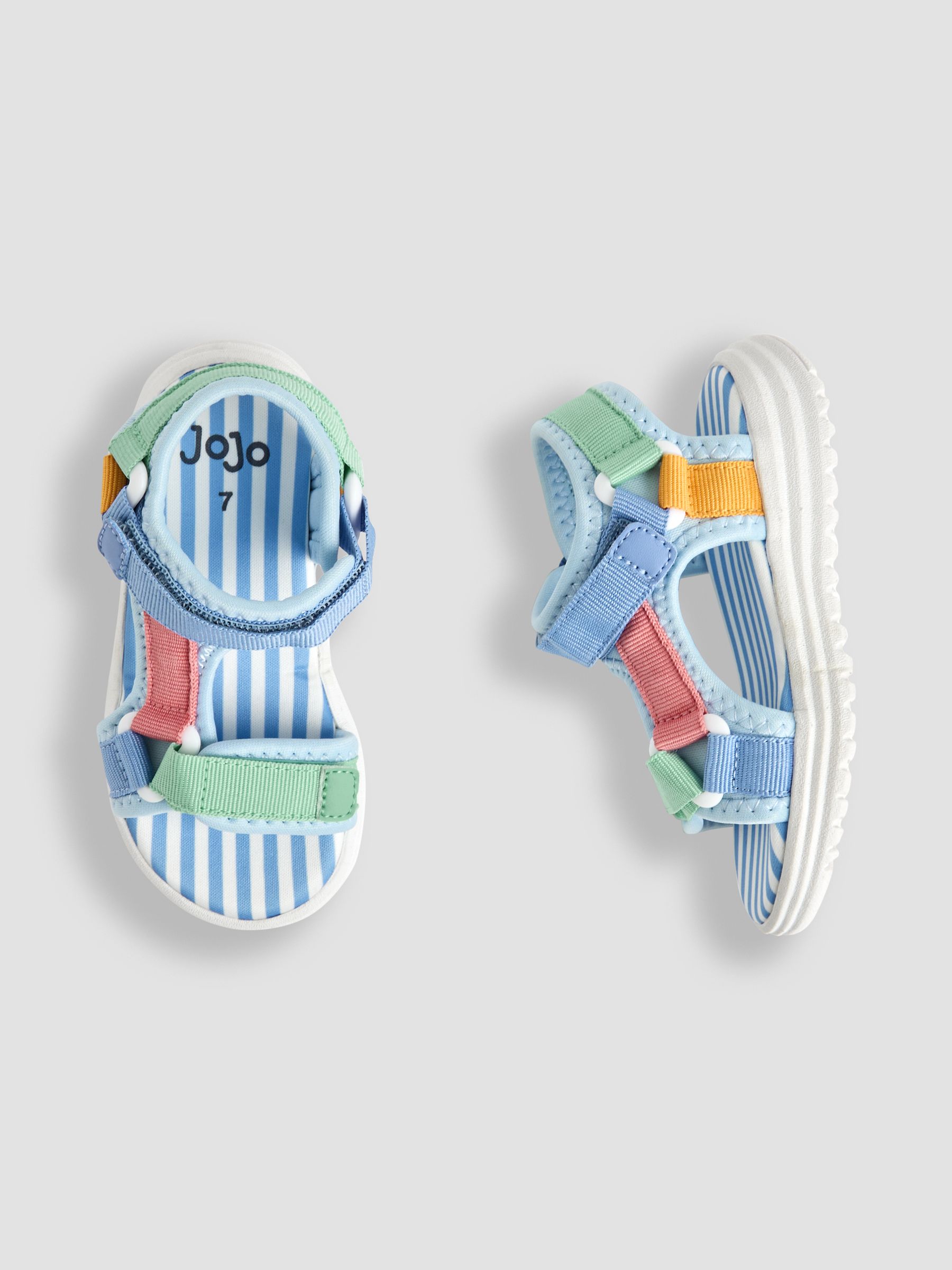 Blue Adjustable Strap Sandals - Image 3 of 4