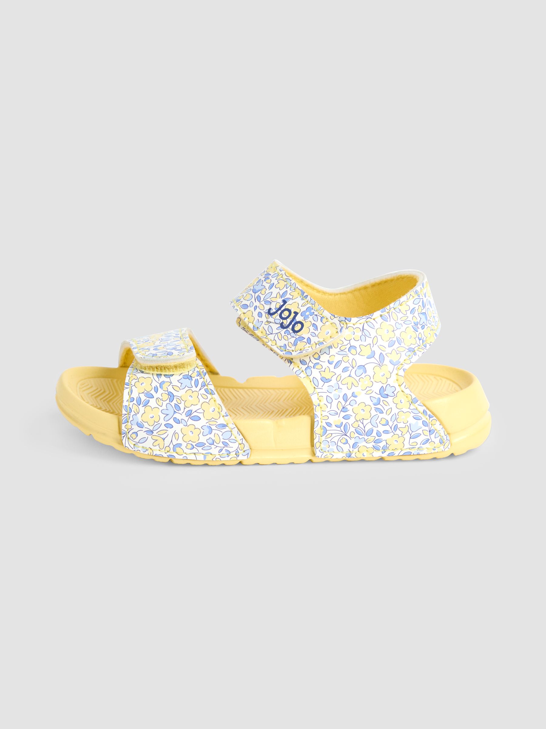 Yellow Double Strap Summer Sandals - Image 4 of 4