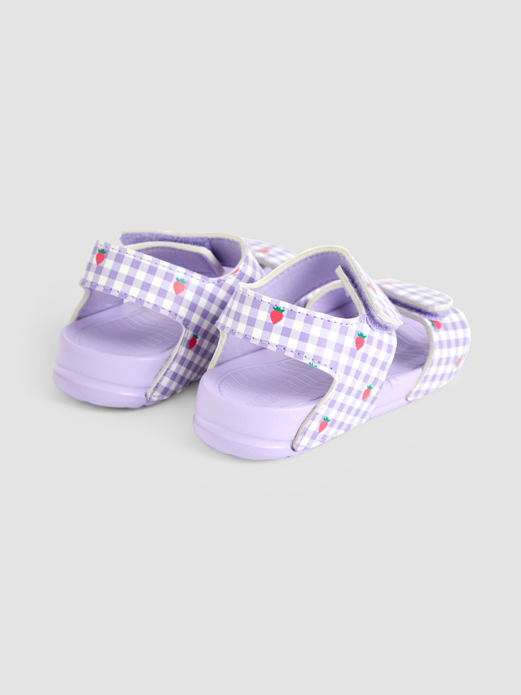 Lilac Double Strap Summer Sandals - Image 2 of 4