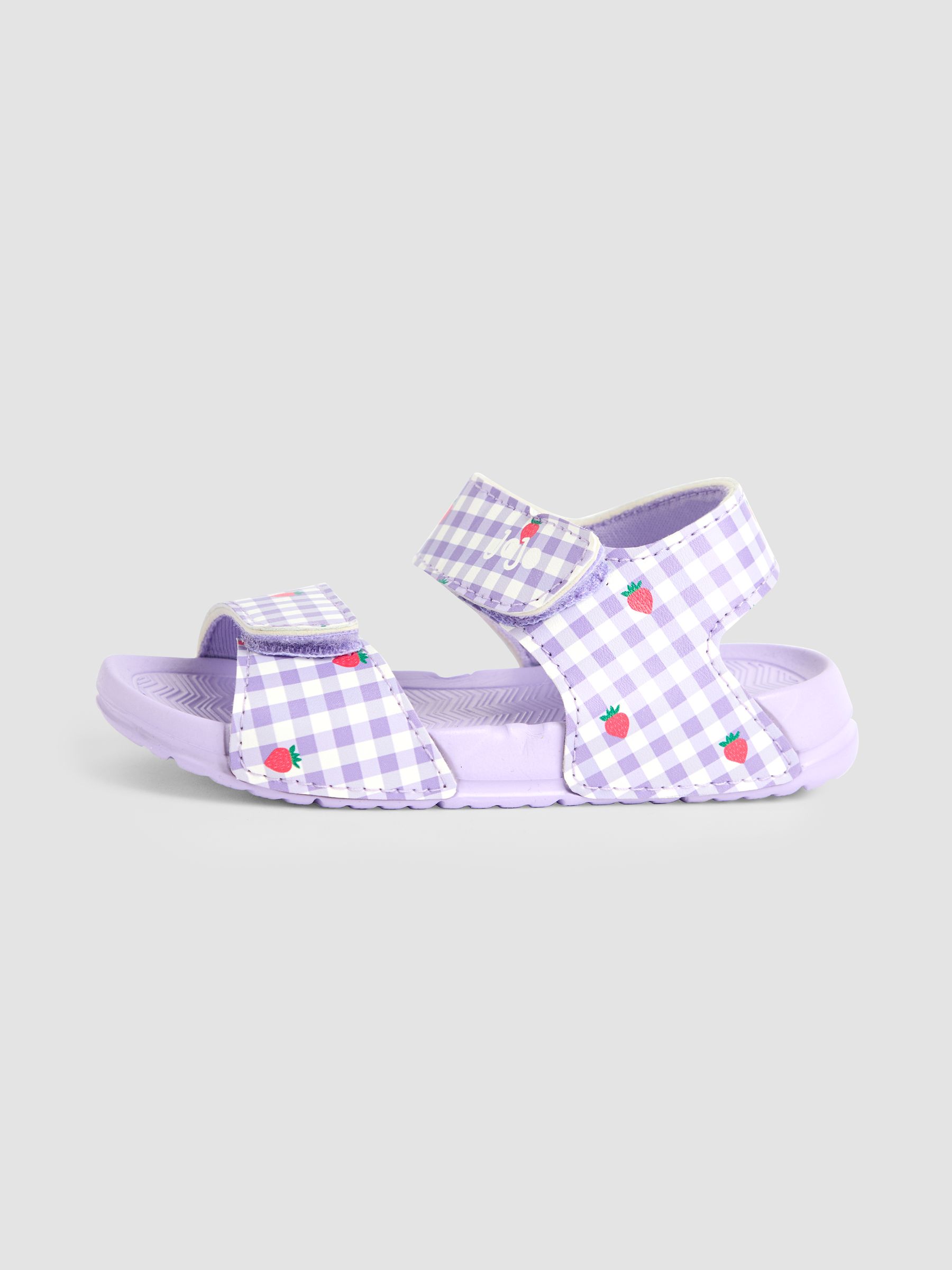 Lilac Double Strap Summer Sandals - Image 4 of 4