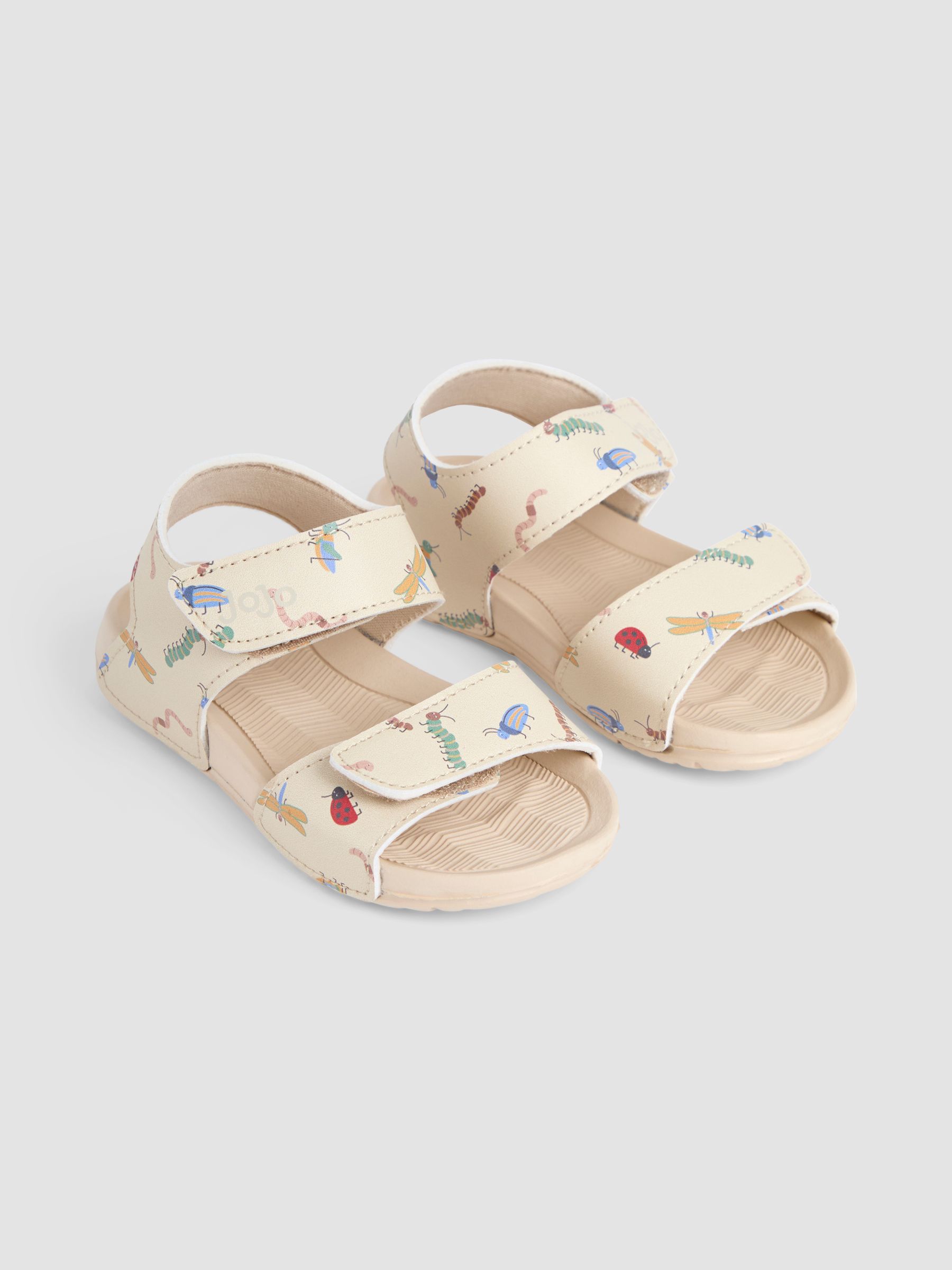 Stone Double Strap Summer Sandals - Image 1 of 4