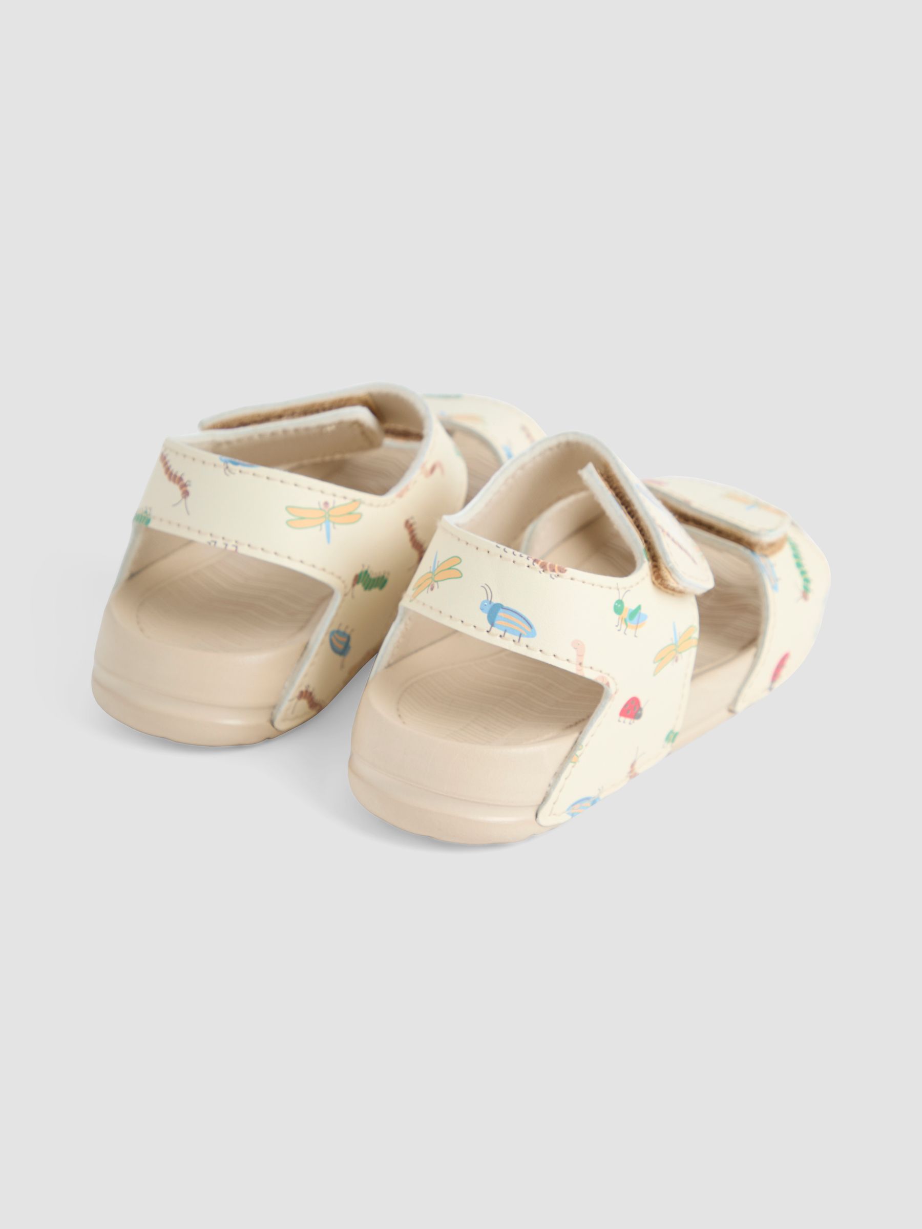 Stone Double Strap Summer Sandals - Image 2 of 4
