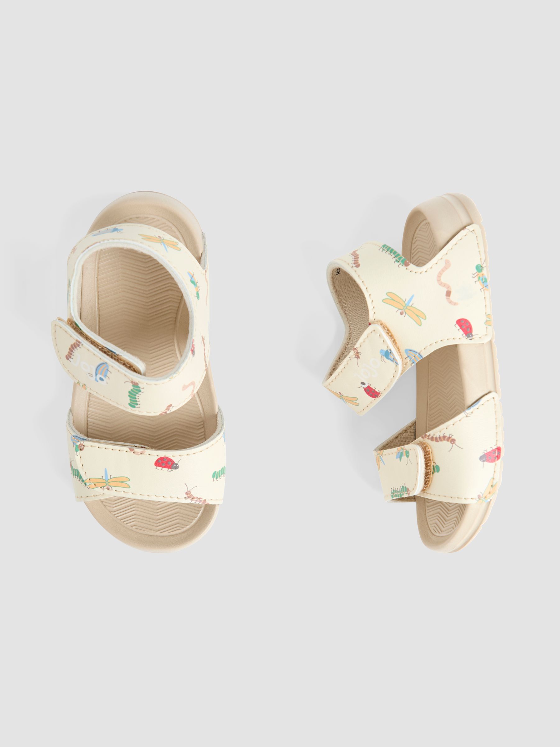 Stone Double Strap Summer Sandals - Image 3 of 4