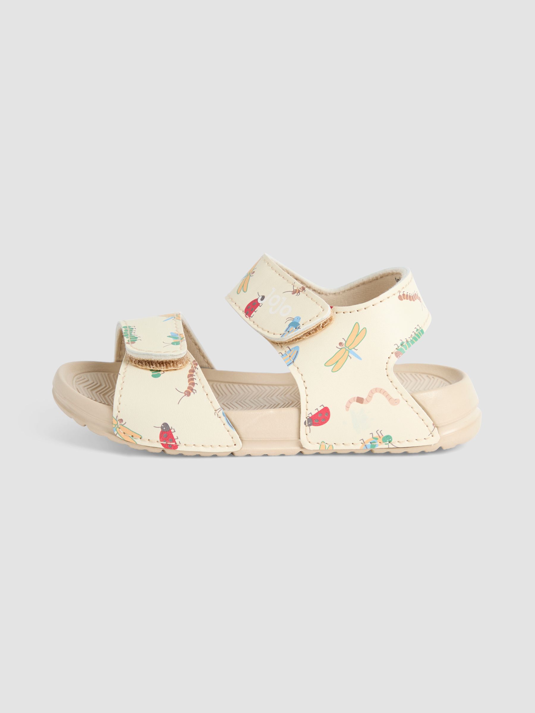 Stone Double Strap Summer Sandals - Image 4 of 4