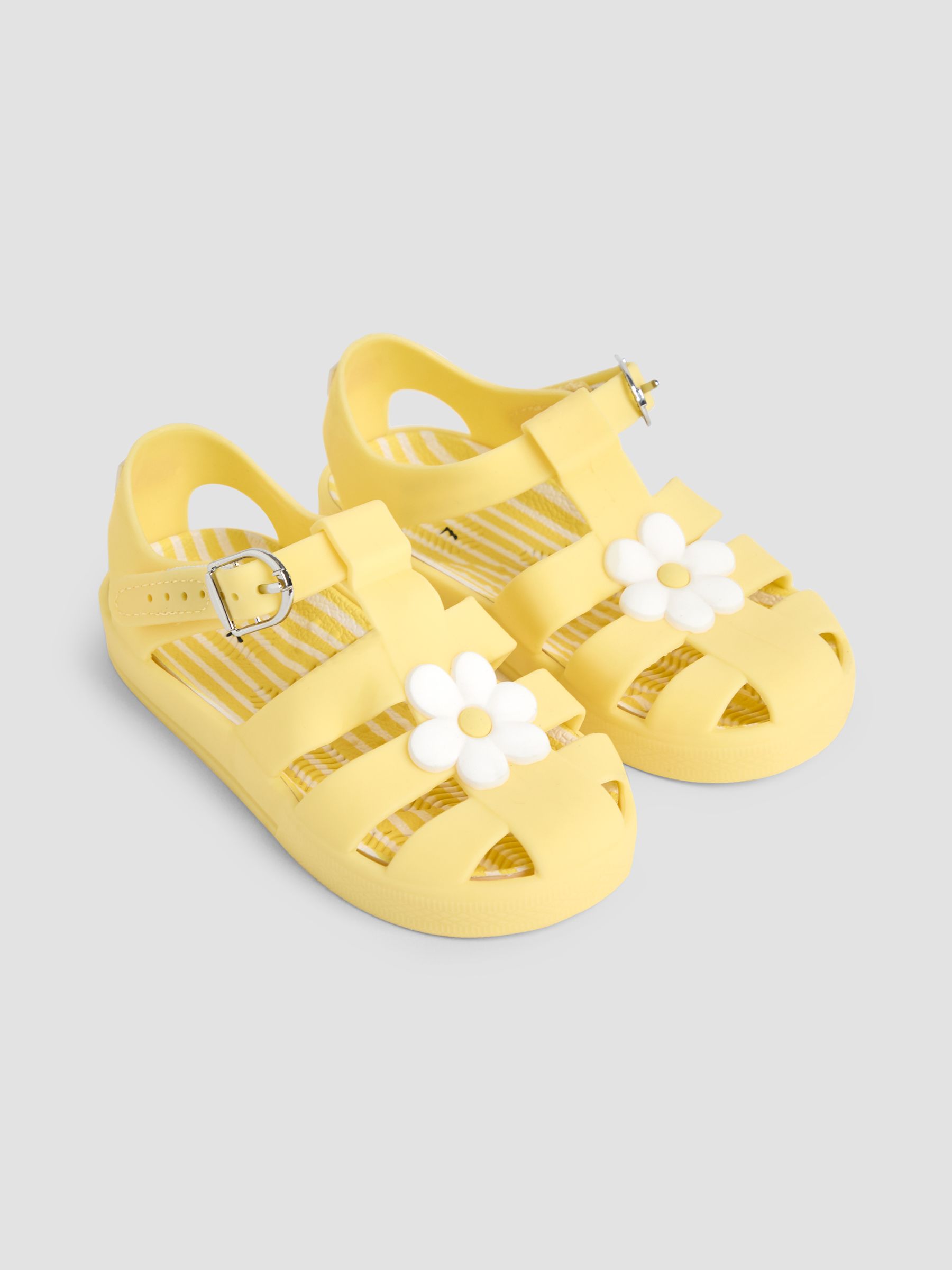Yellow Flower Jelly Sandals - Image 1 of 4