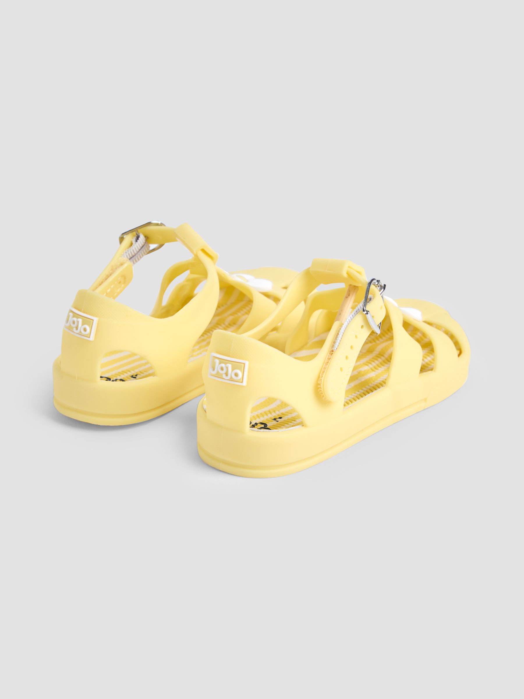 Yellow Flower Jelly Sandals - Image 2 of 4