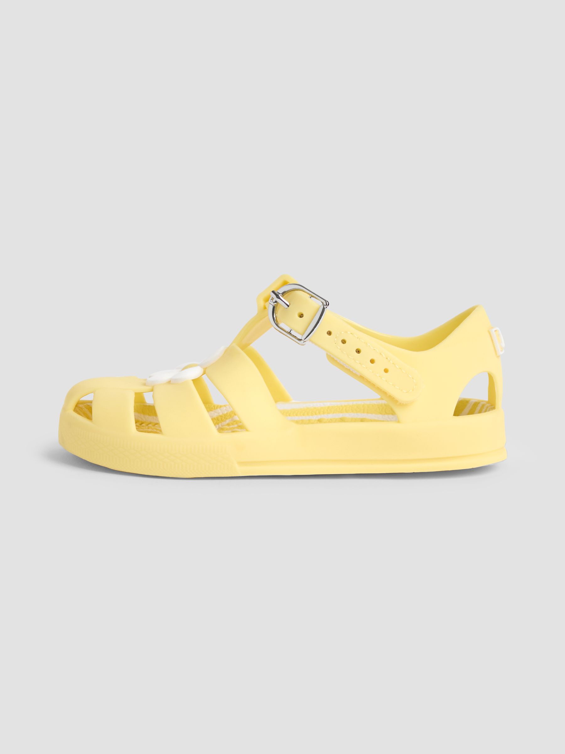 Yellow Flower Jelly Sandals - Image 4 of 4