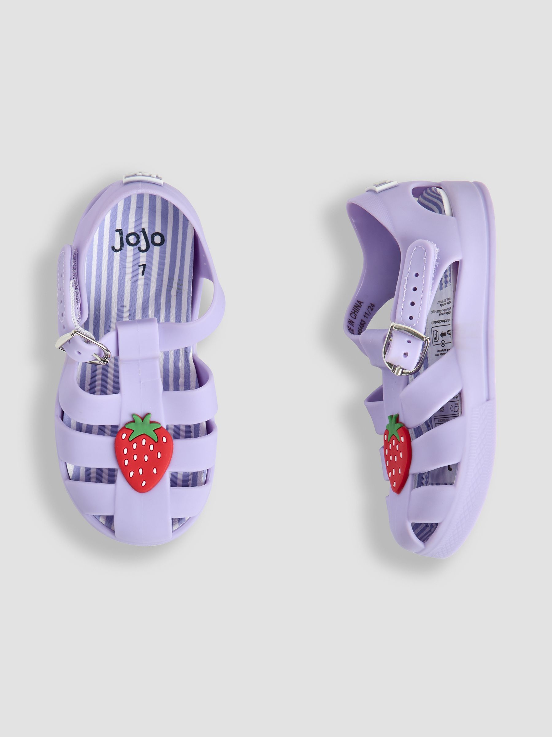 Lilac 3D Jelly Sandals - Image 3 of 4