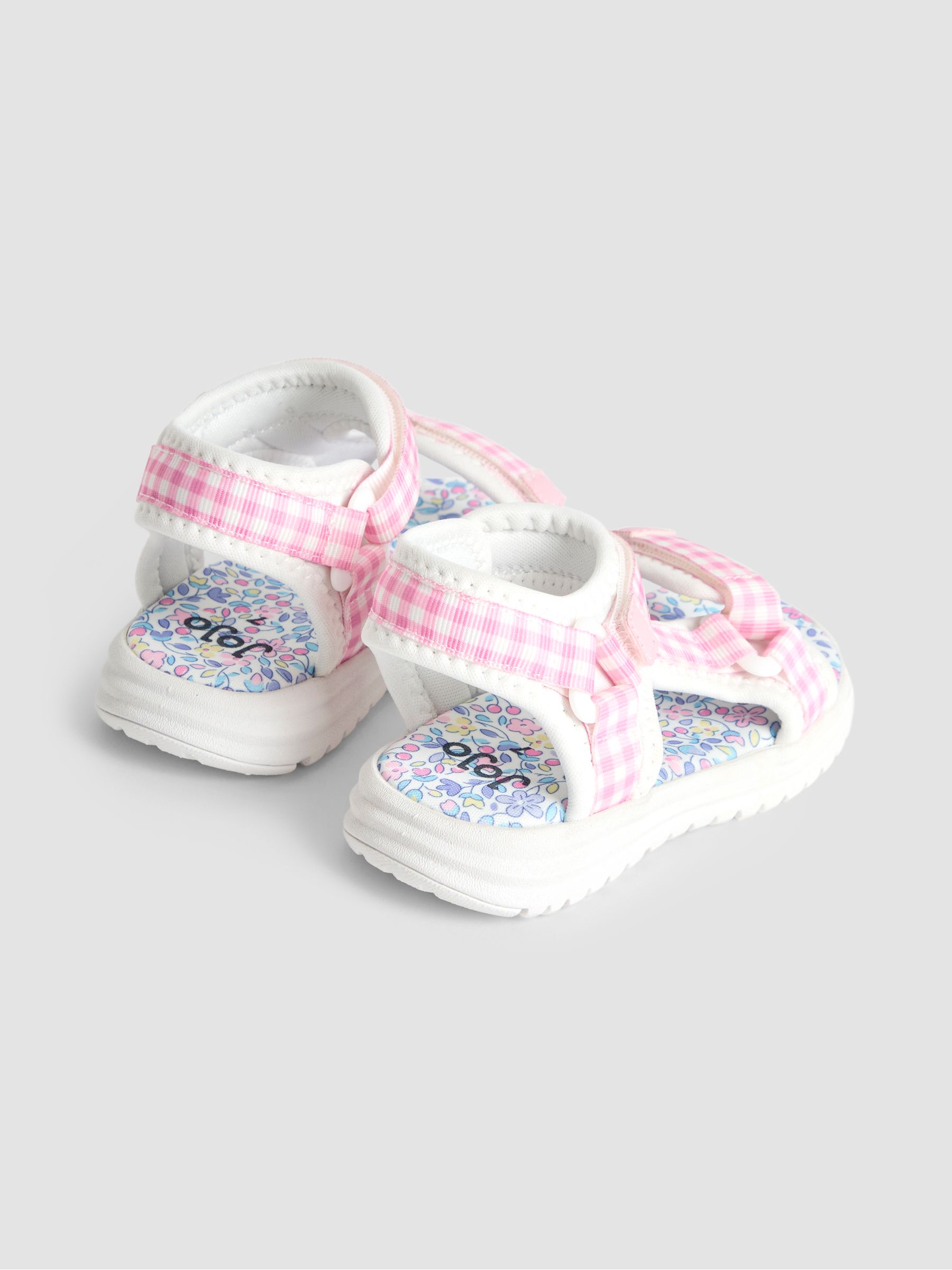 Pink Adjustable Strap Sandals - Image 2 of 4