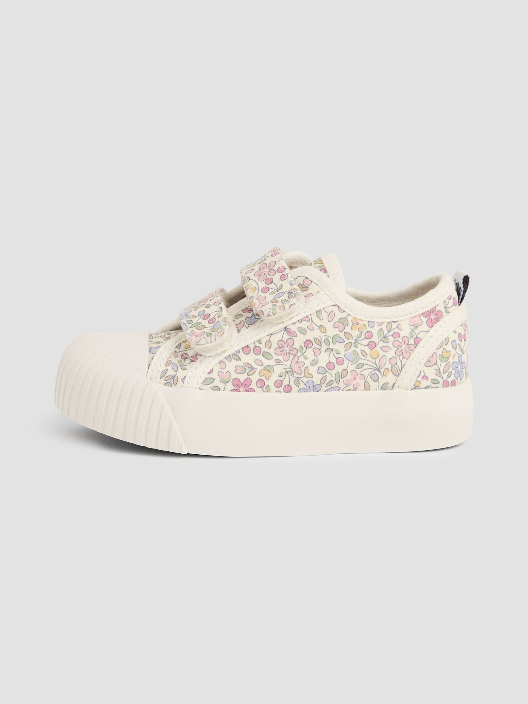 Pink Double Strap Canvas Pumps - Image 4 of 4