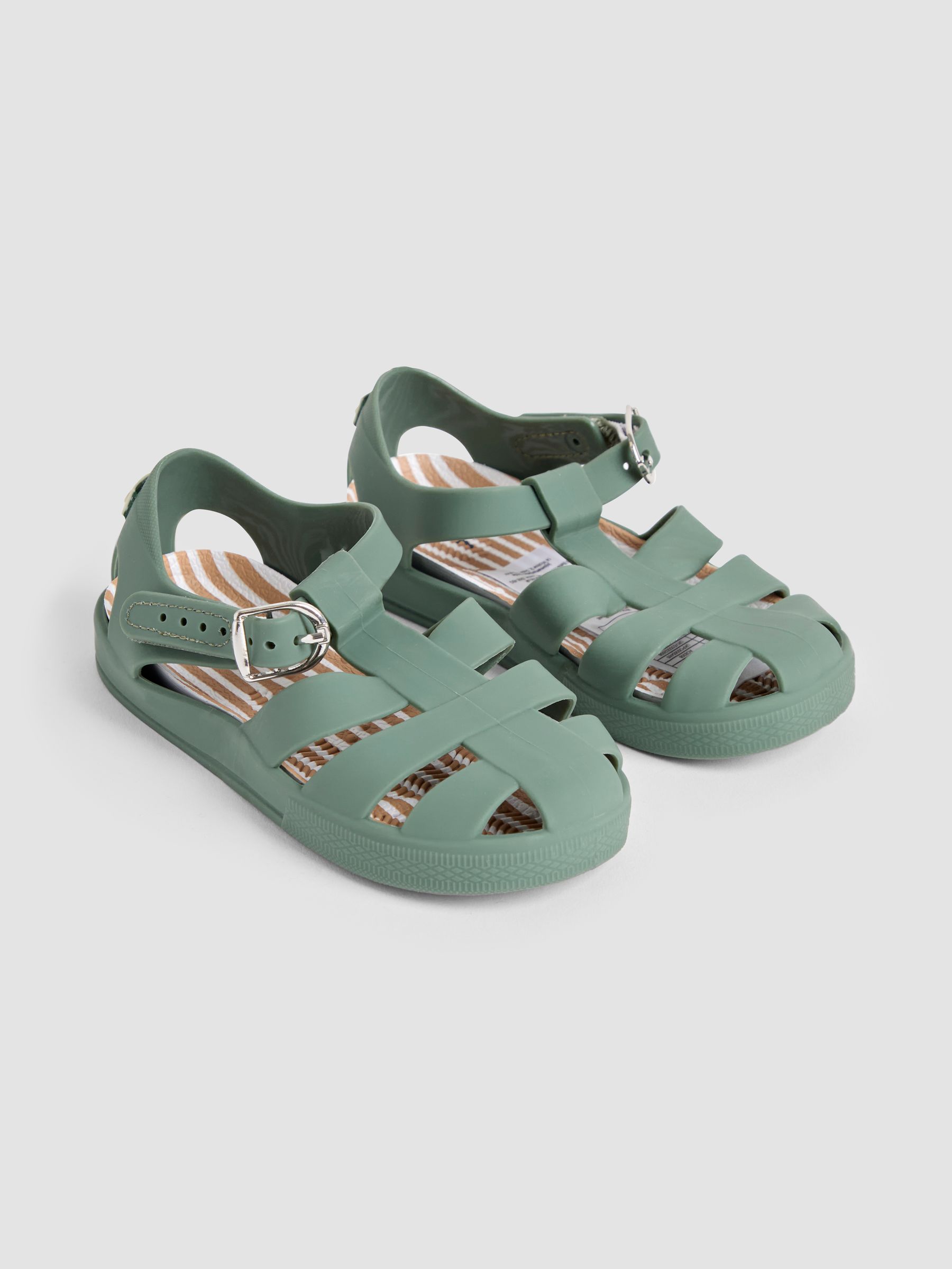 Khaki Jelly Sandals - Image 1 of 4