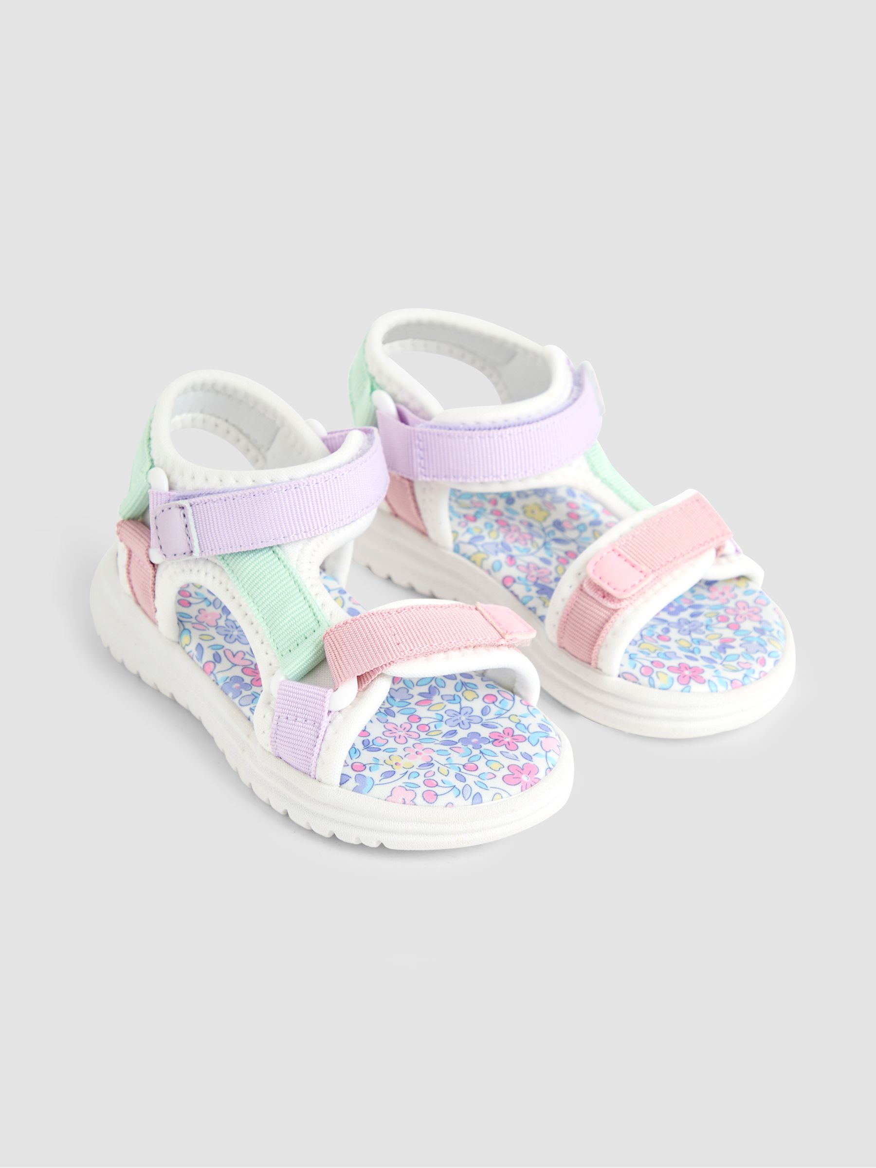 Lilac Adjustable Strap Sandals - Image 1 of 4