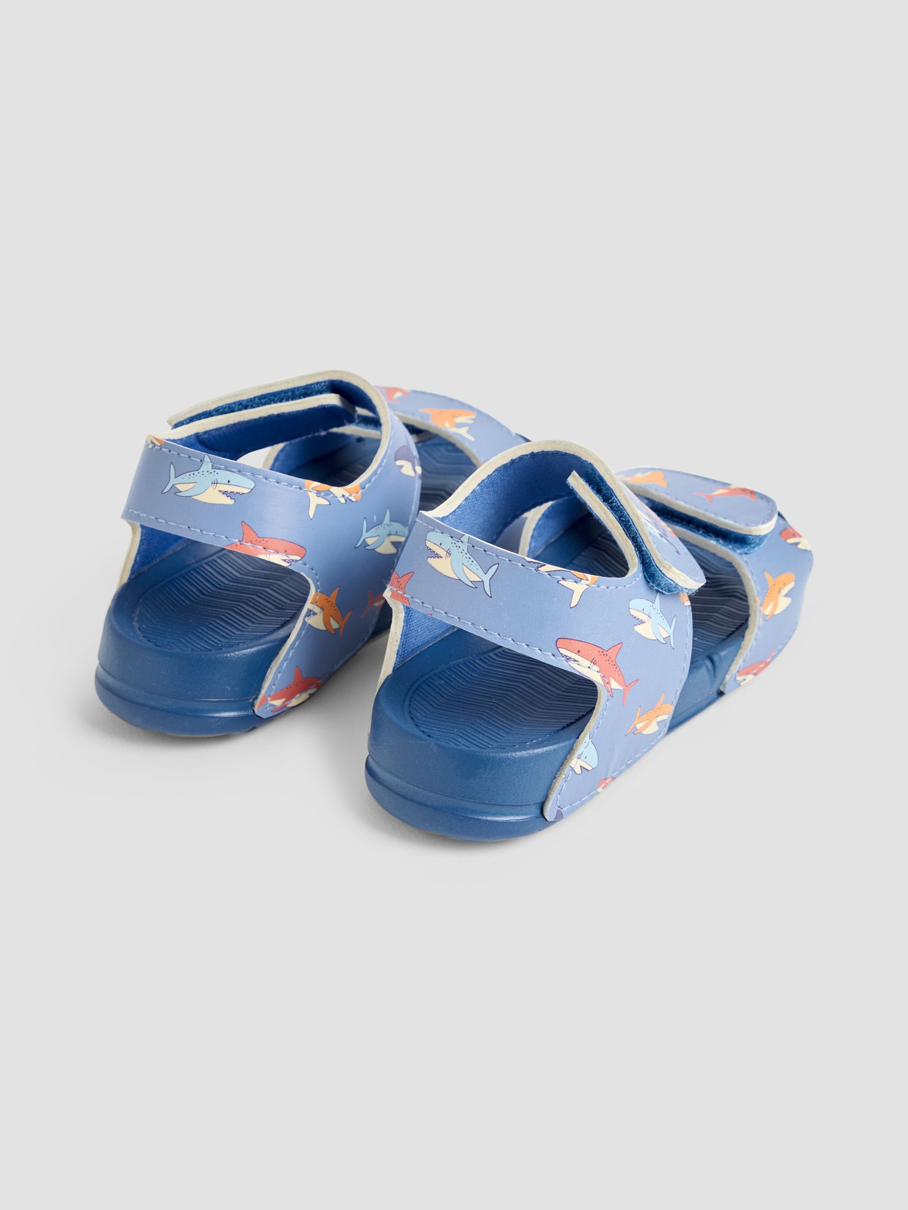 Blue Double Strap Summer Sandals - Image 2 of 4