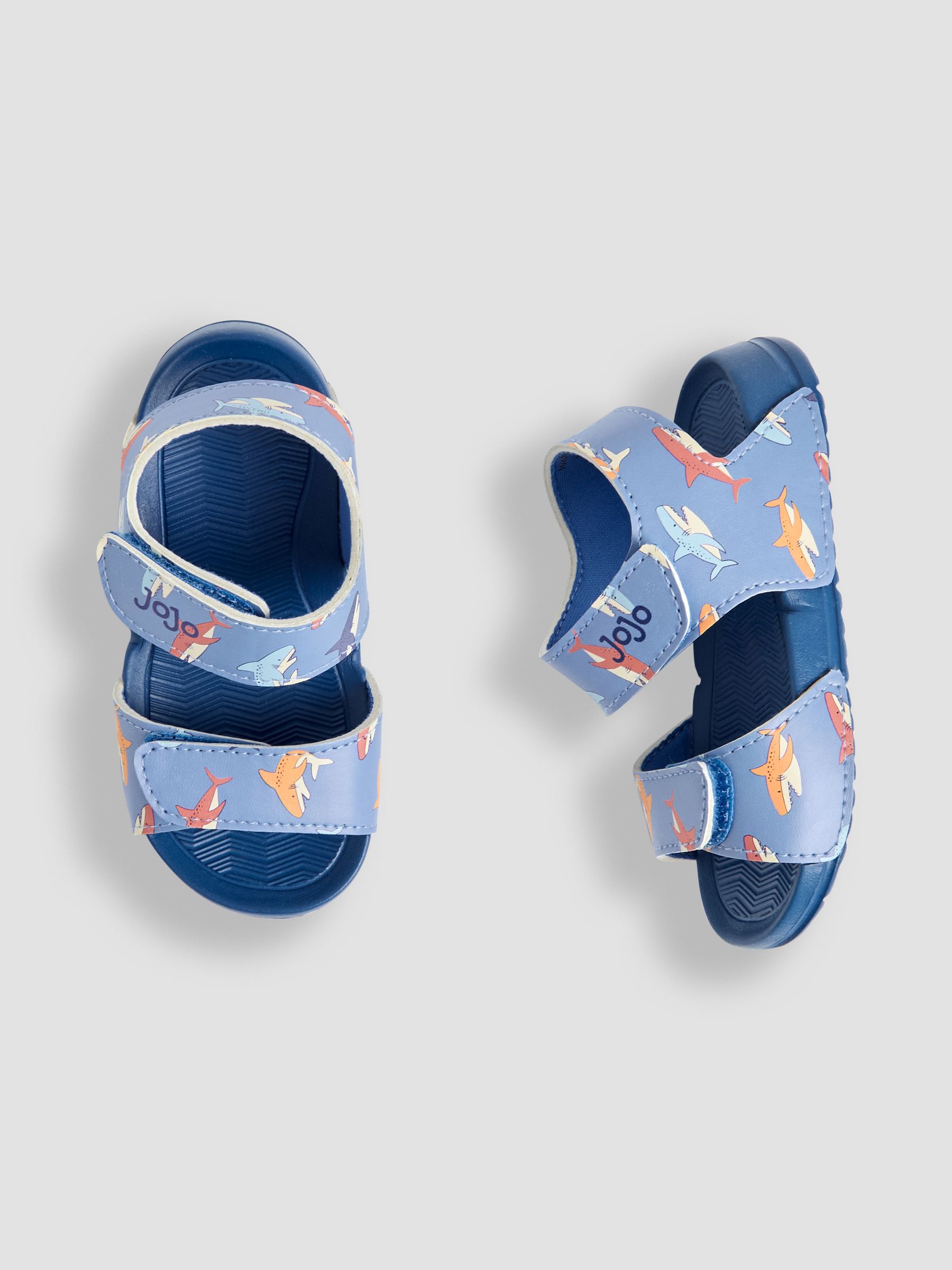 Blue Double Strap Summer Sandals - Image 3 of 4