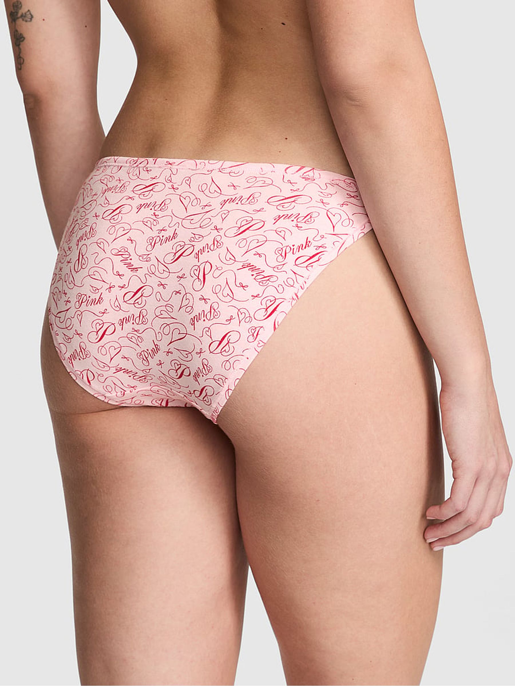 Angel Pink Cotton String Bikini Knickers - Image 2 of 3