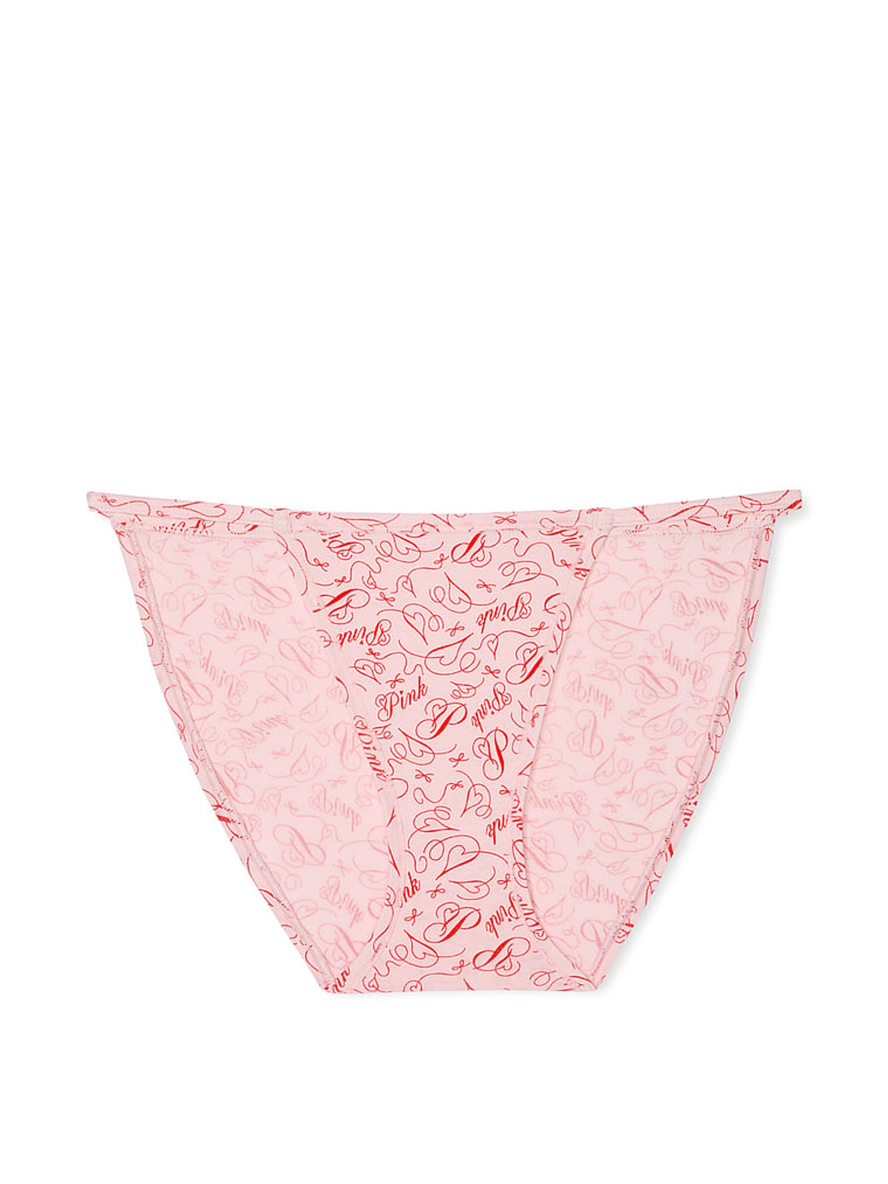 Angel Pink Cotton String Bikini Knickers - Image 3 of 3