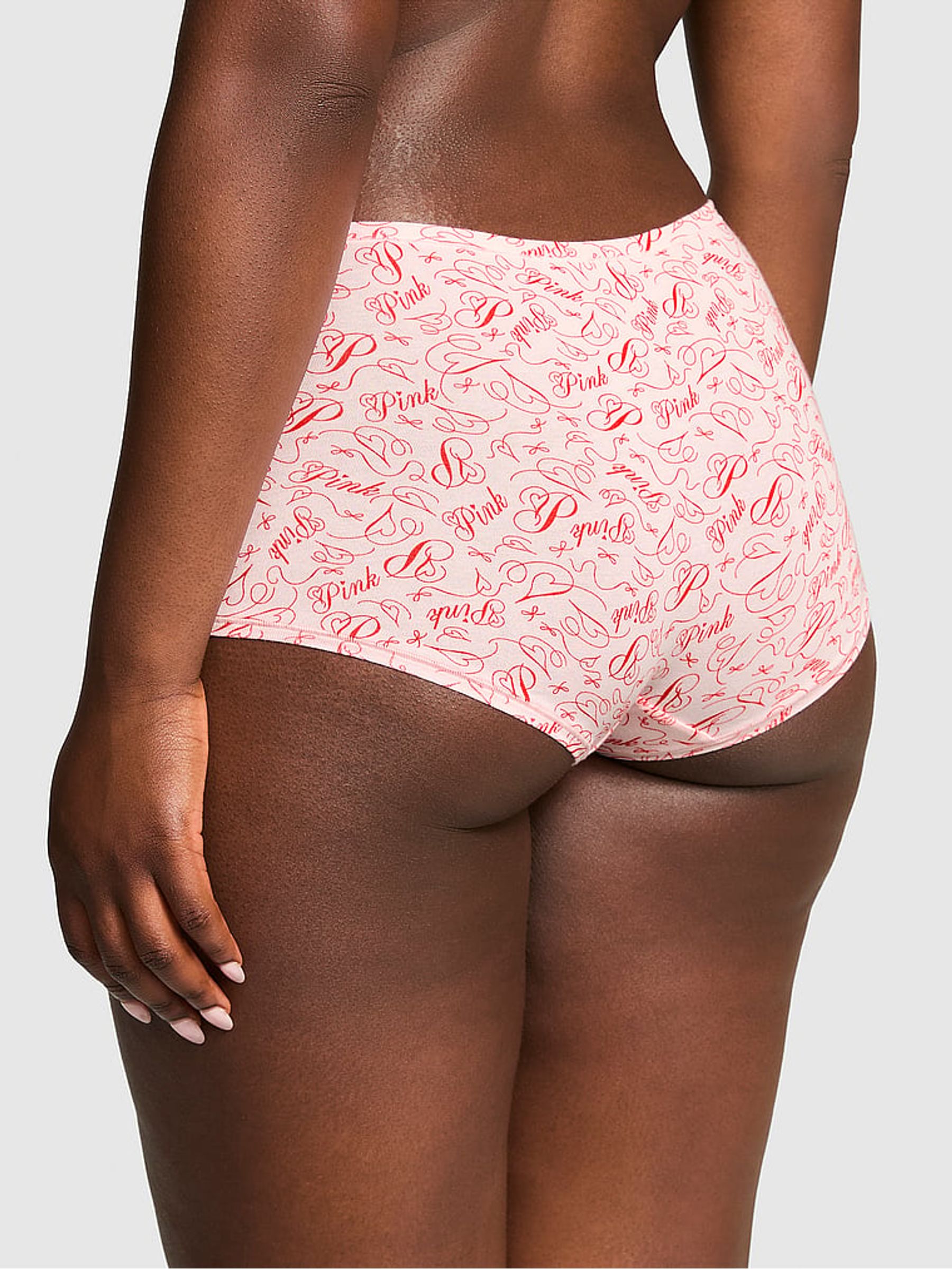 Angel Pink Cotton Boyshort Knickers - Image 2 of 3