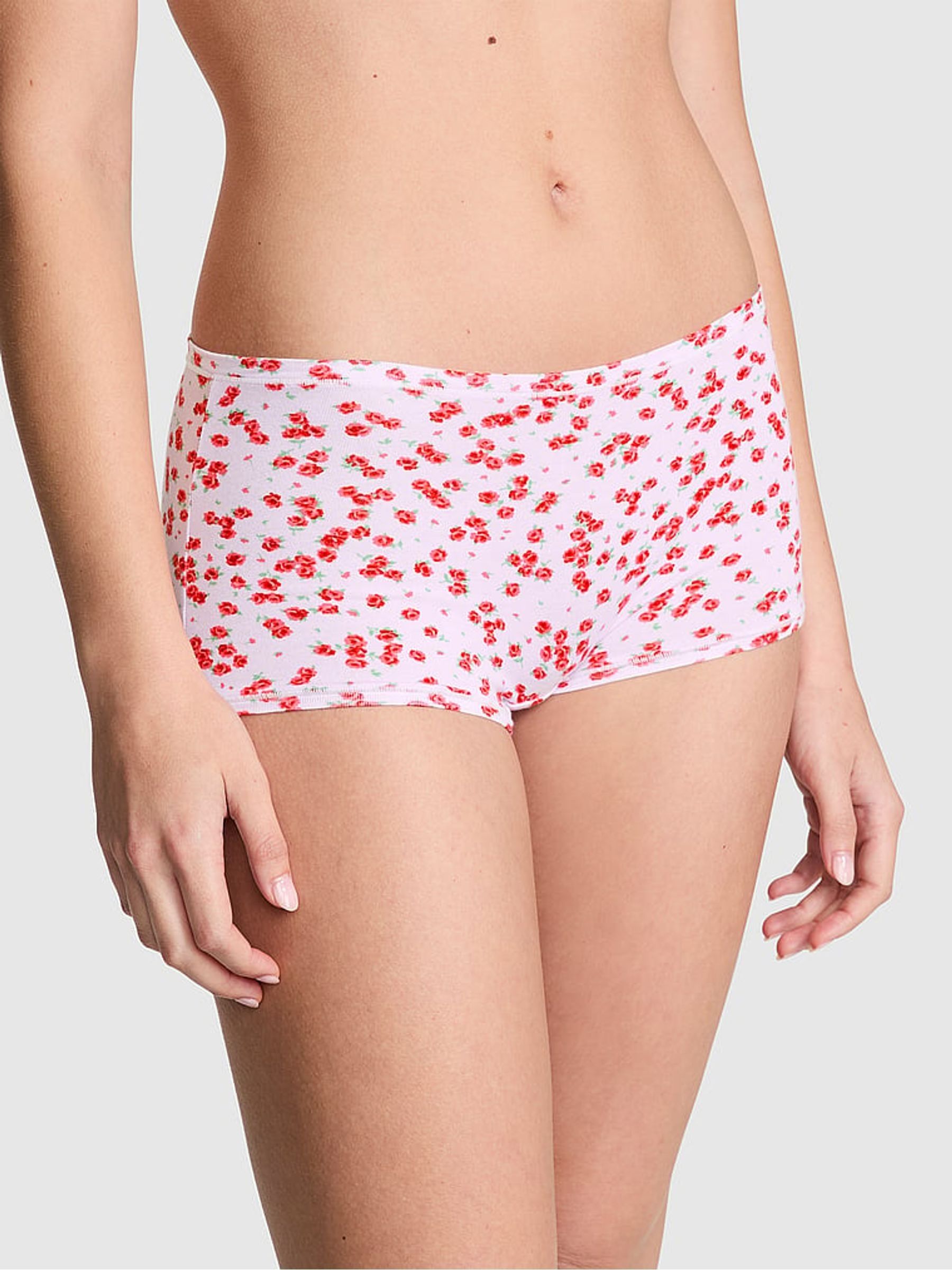 Purple Whisper Cotton Boyshort Knickers - Image 1 of 2
