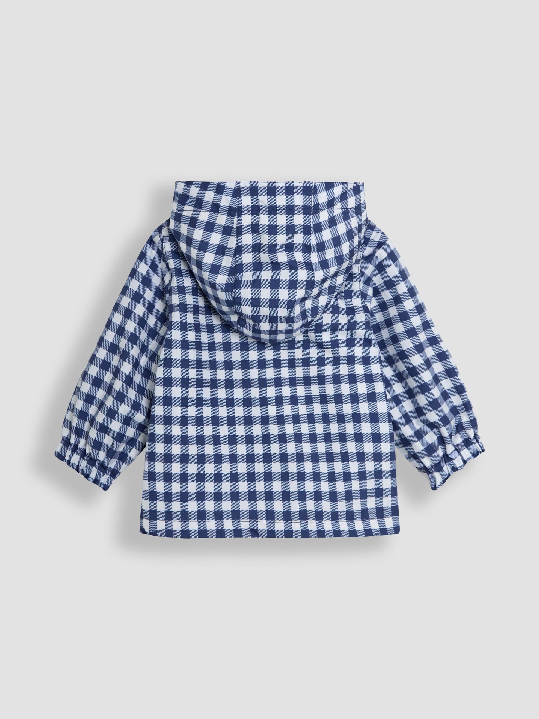 Navy Gingham Hooded Jacket - Image 7 of 7