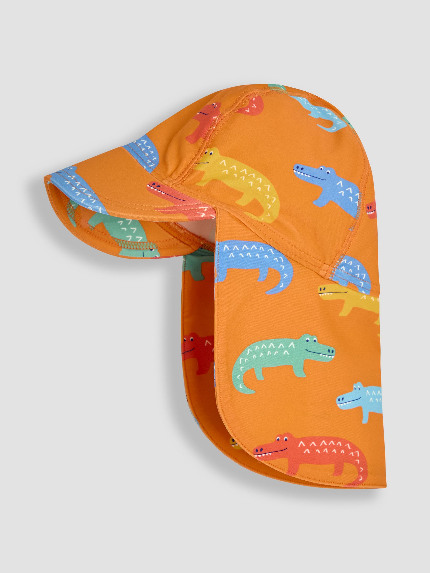 Orange Crocodile UV Sun Protection Swim Hat - Image 6 of 8