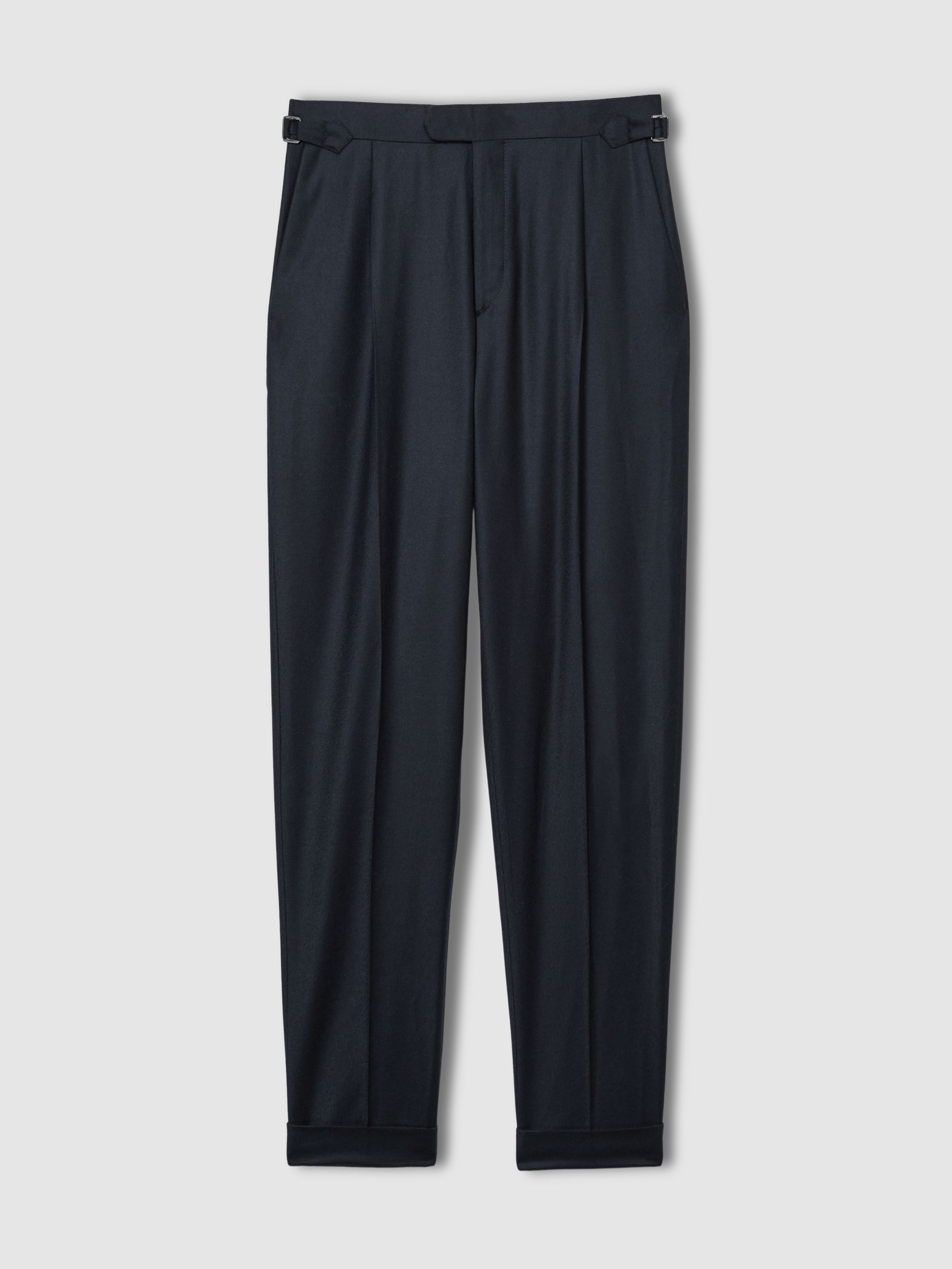 Atelier Tapered Wool Suit Trousers in Navy - Image 2 of 6