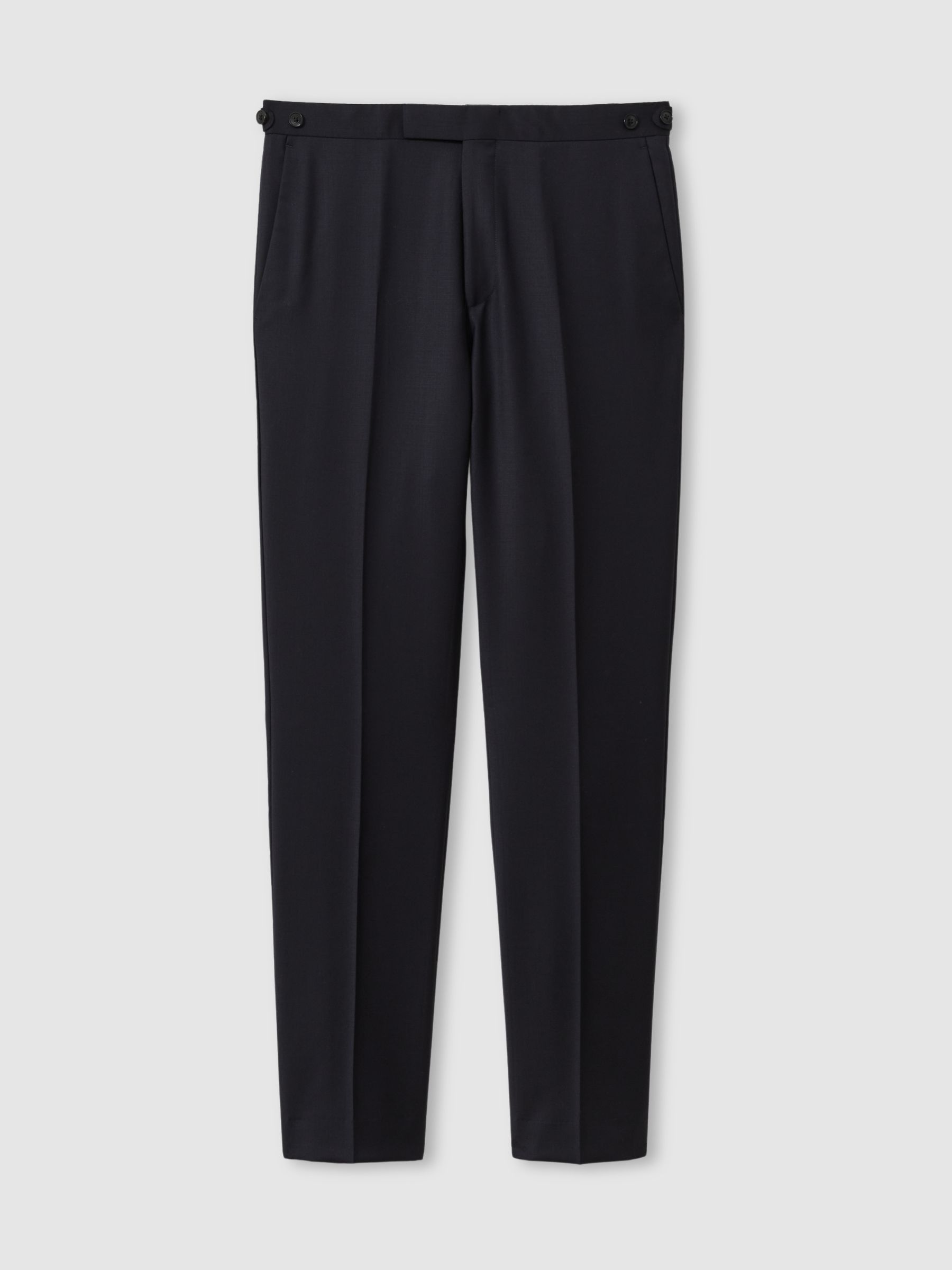 Slim-Fit Wool Suit Trousers in Navy - Image 2 of 6