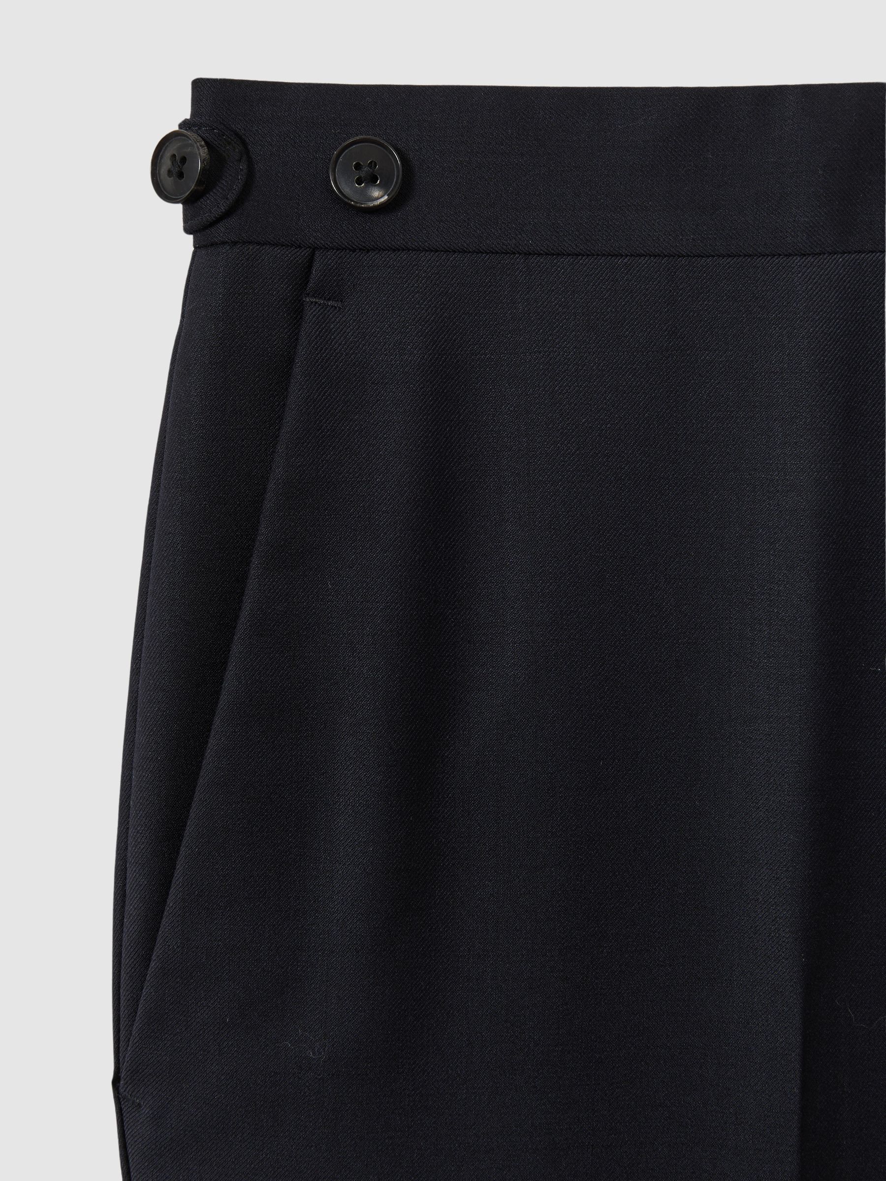 Slim-Fit Wool Suit Trousers in Navy - Image 6 of 6