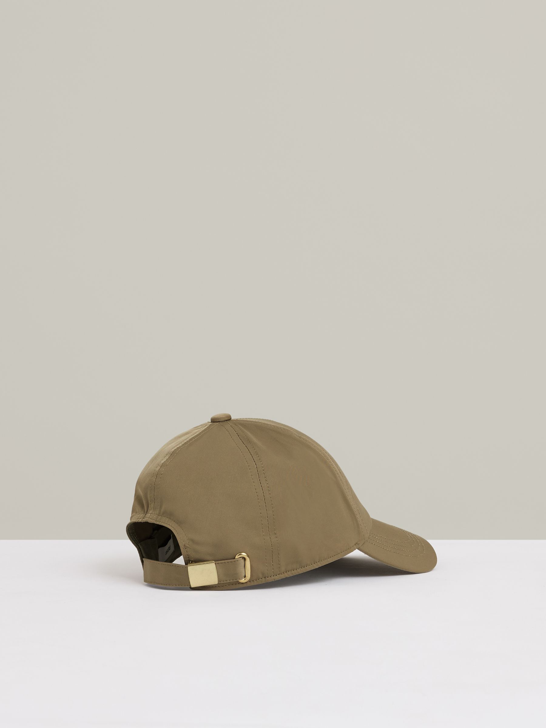 Adjustable Embroidered Logo Baseball Cap in Khaki - Image 3 of 4