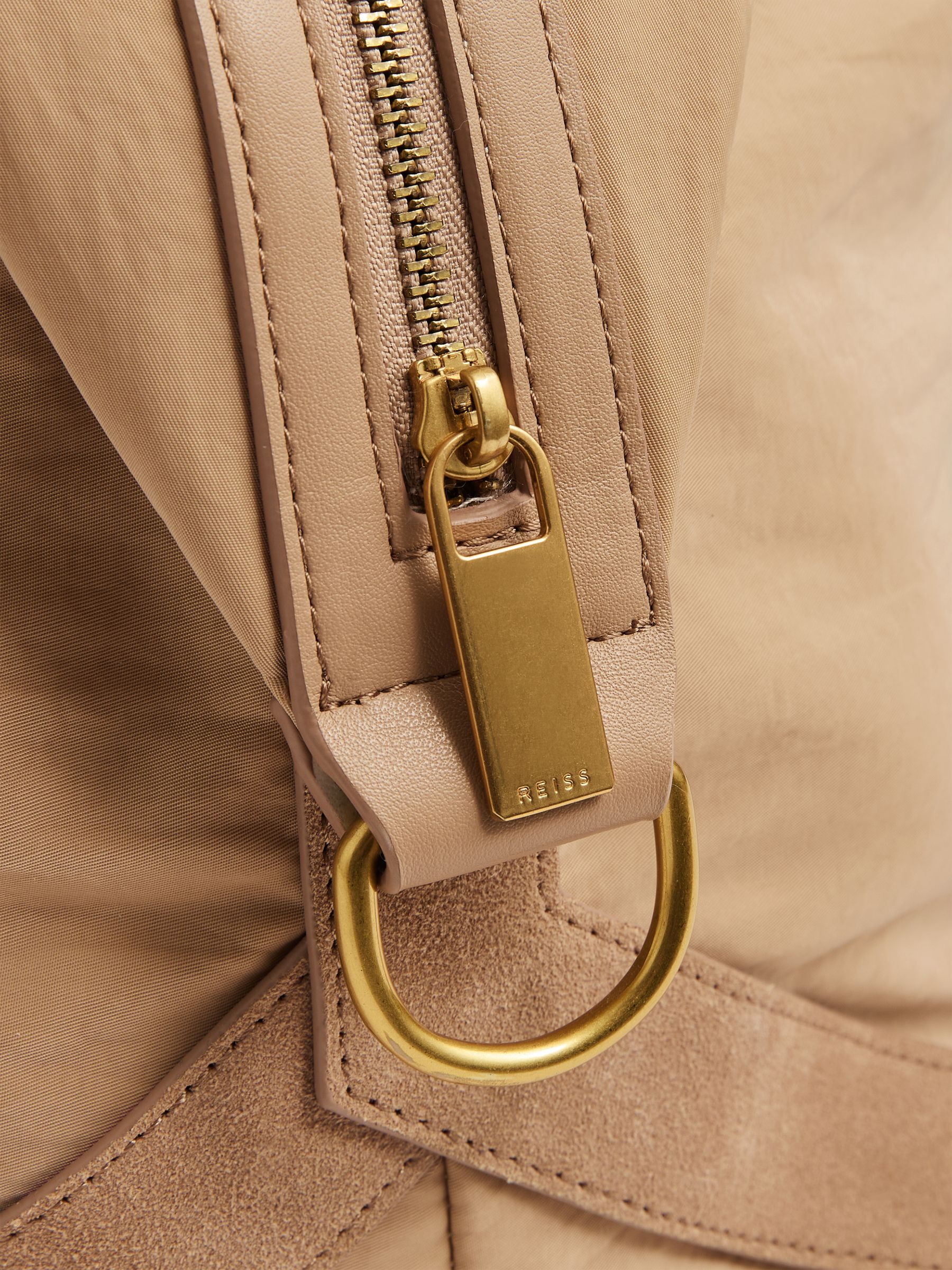 Braided-Handle Soft Weekend Bag in Blush - Image 5 of 5