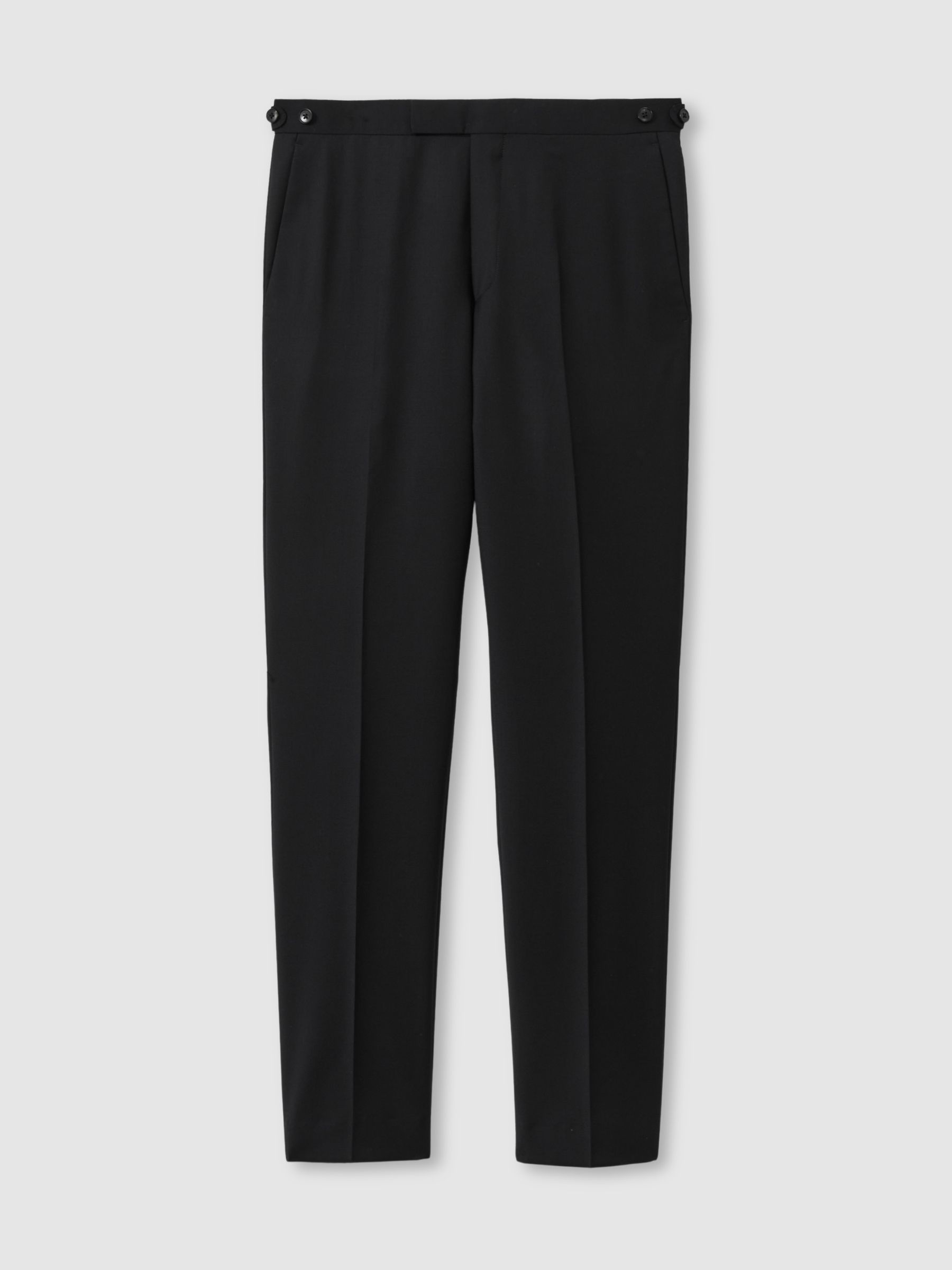 Slim-Fit Wool Suit Trousers in Black - Image 2 of 7