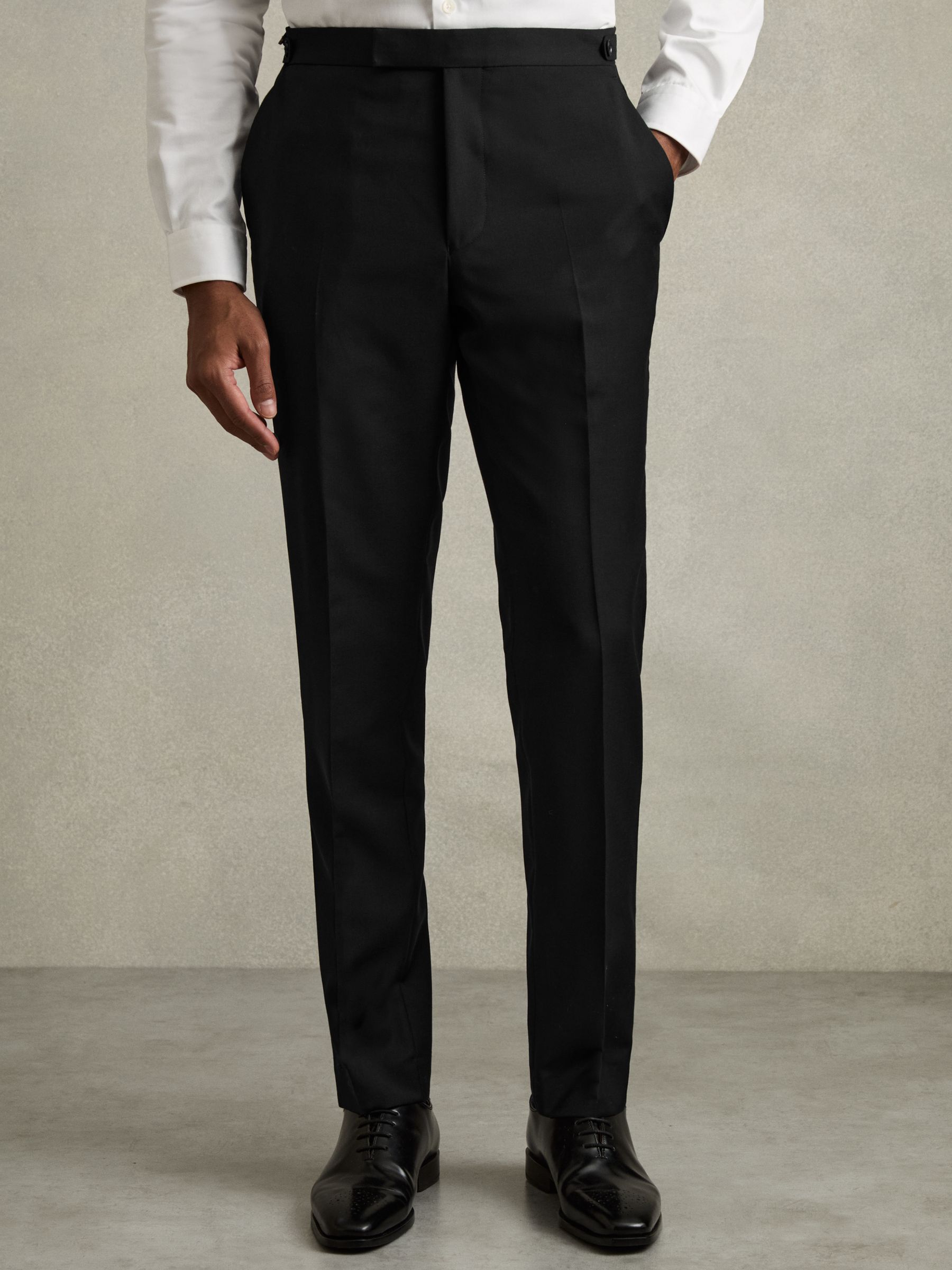 Slim-Fit Wool Suit Trousers in Black - Image 3 of 7
