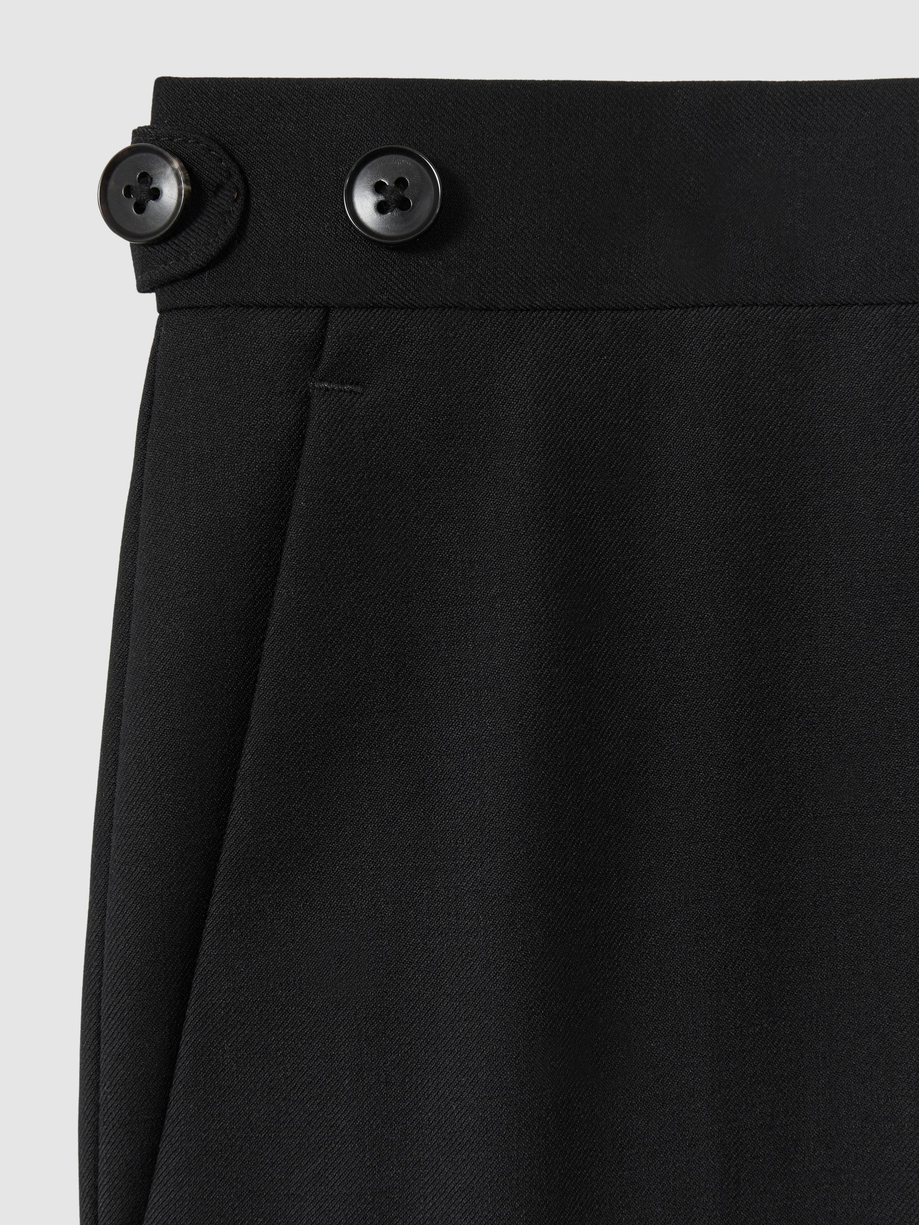 Slim-Fit Wool Suit Trousers in Black - Image 7 of 7