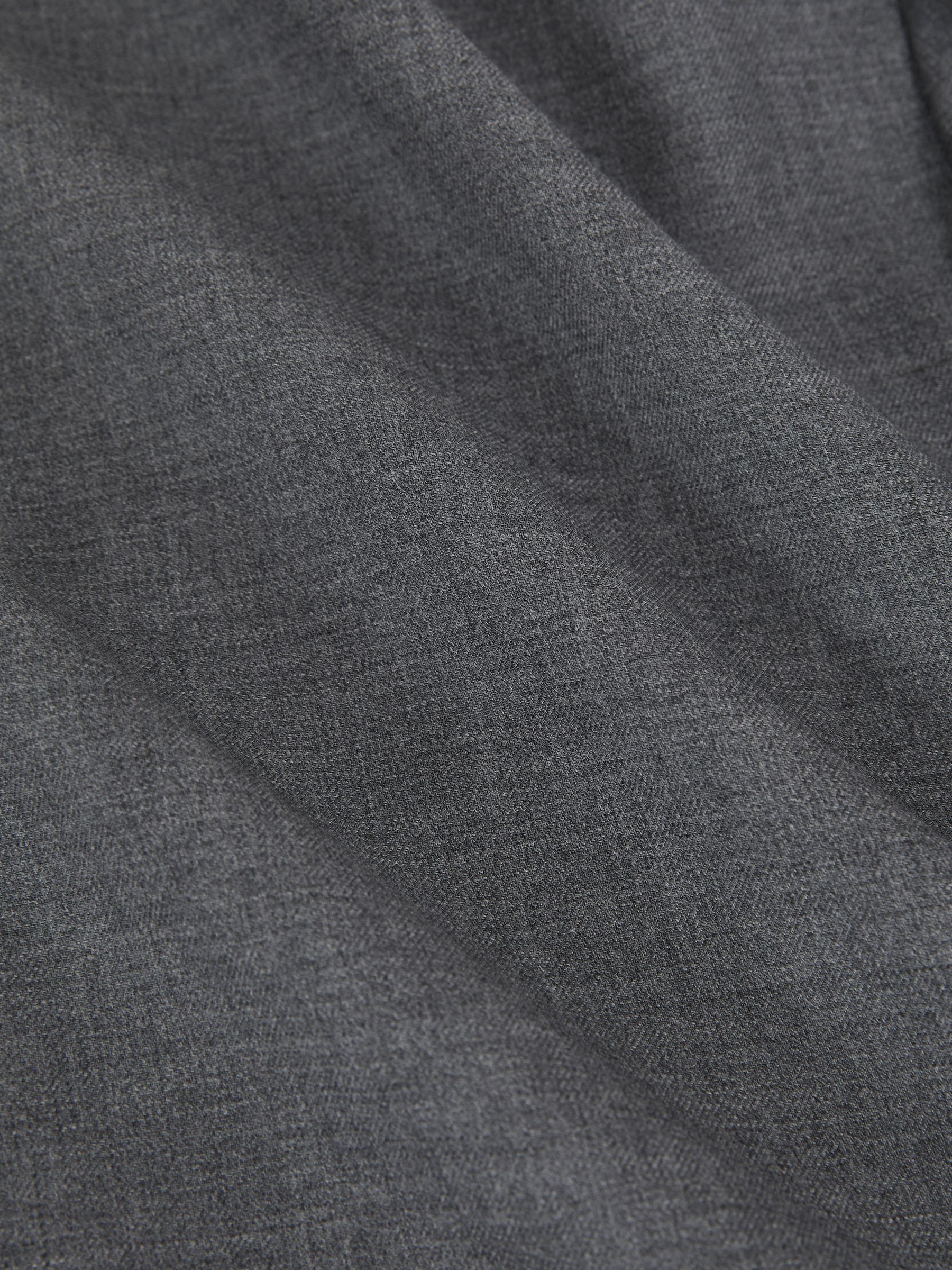 Slim-Fit Single Breasted Wool Suit Jacket in Grey - image 5