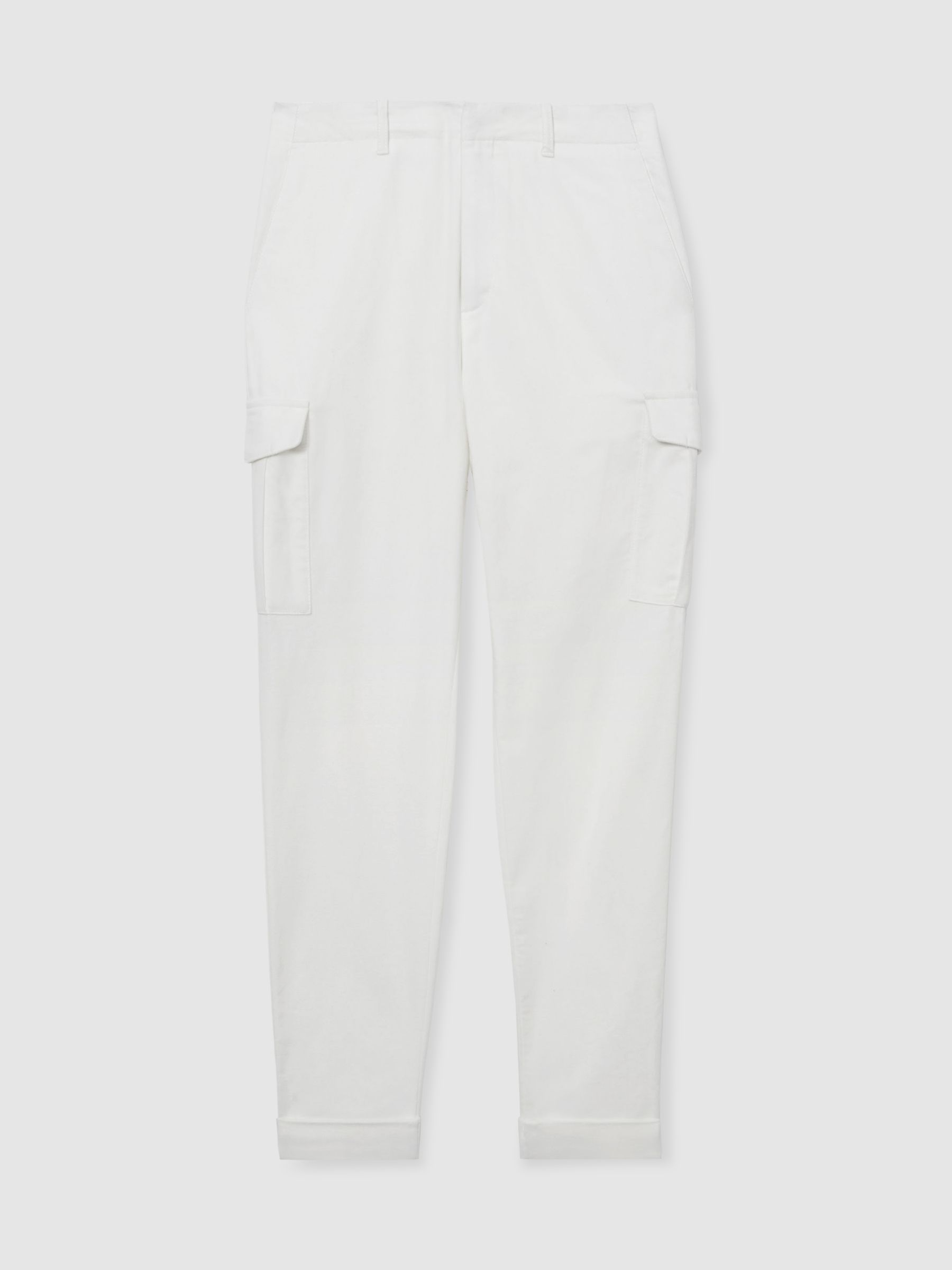 Atelier Cotton-Moleskin Cargo Trousers in White - Image 2 of 6