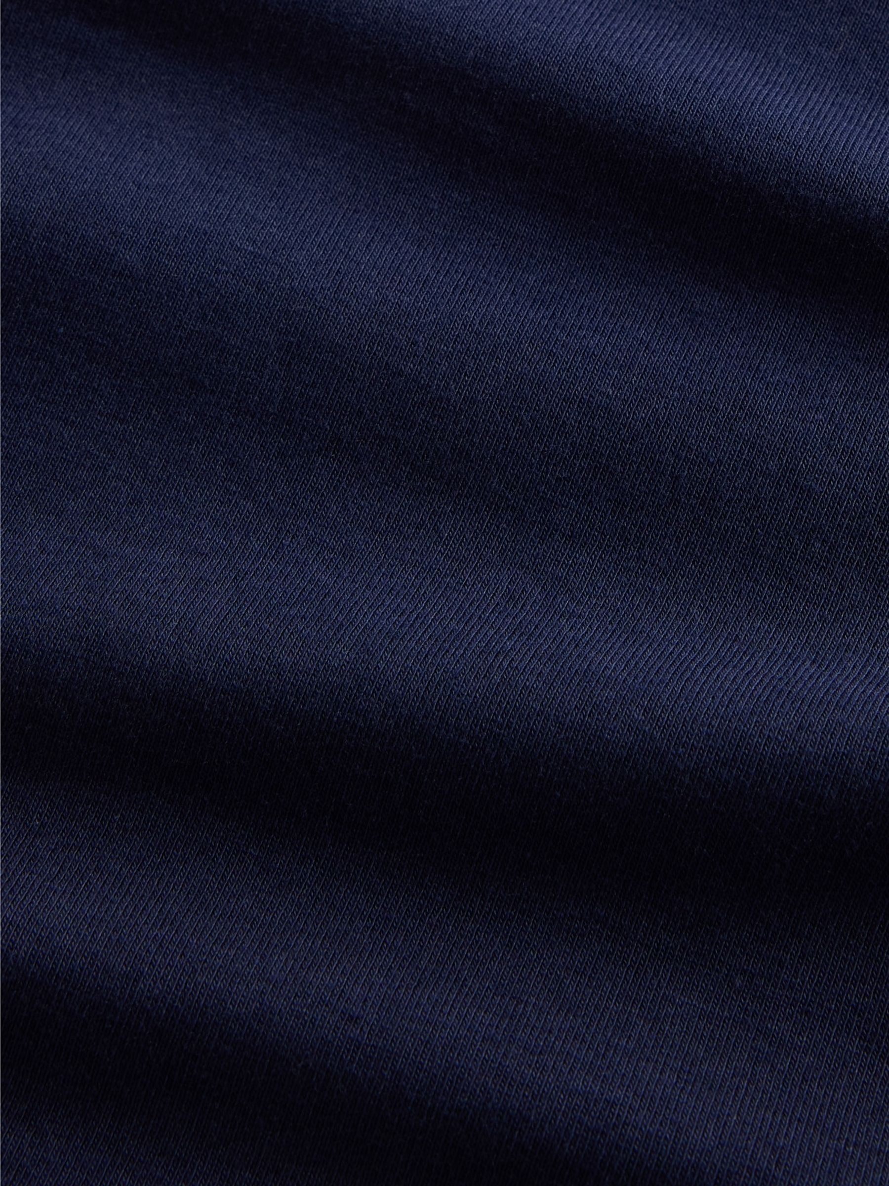 Blue Modern V-Neck Short T-Shirt - Image 4 of 4