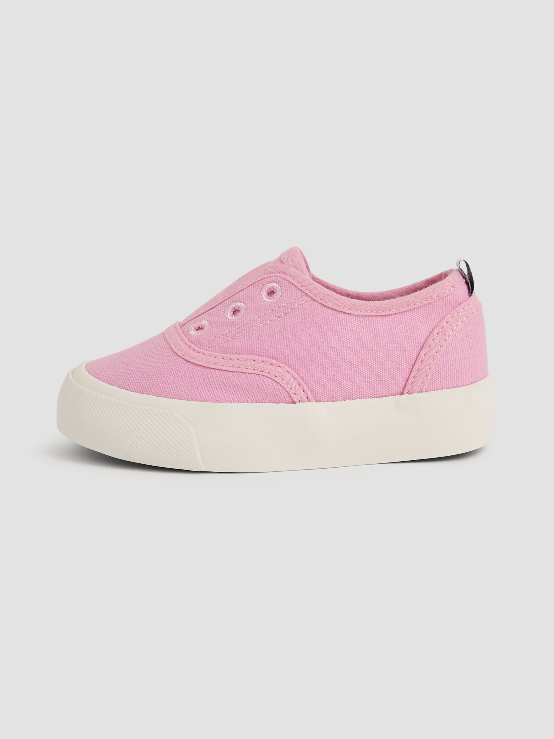 Pink Canvas Plimsole Shoes - Image 4 of 4