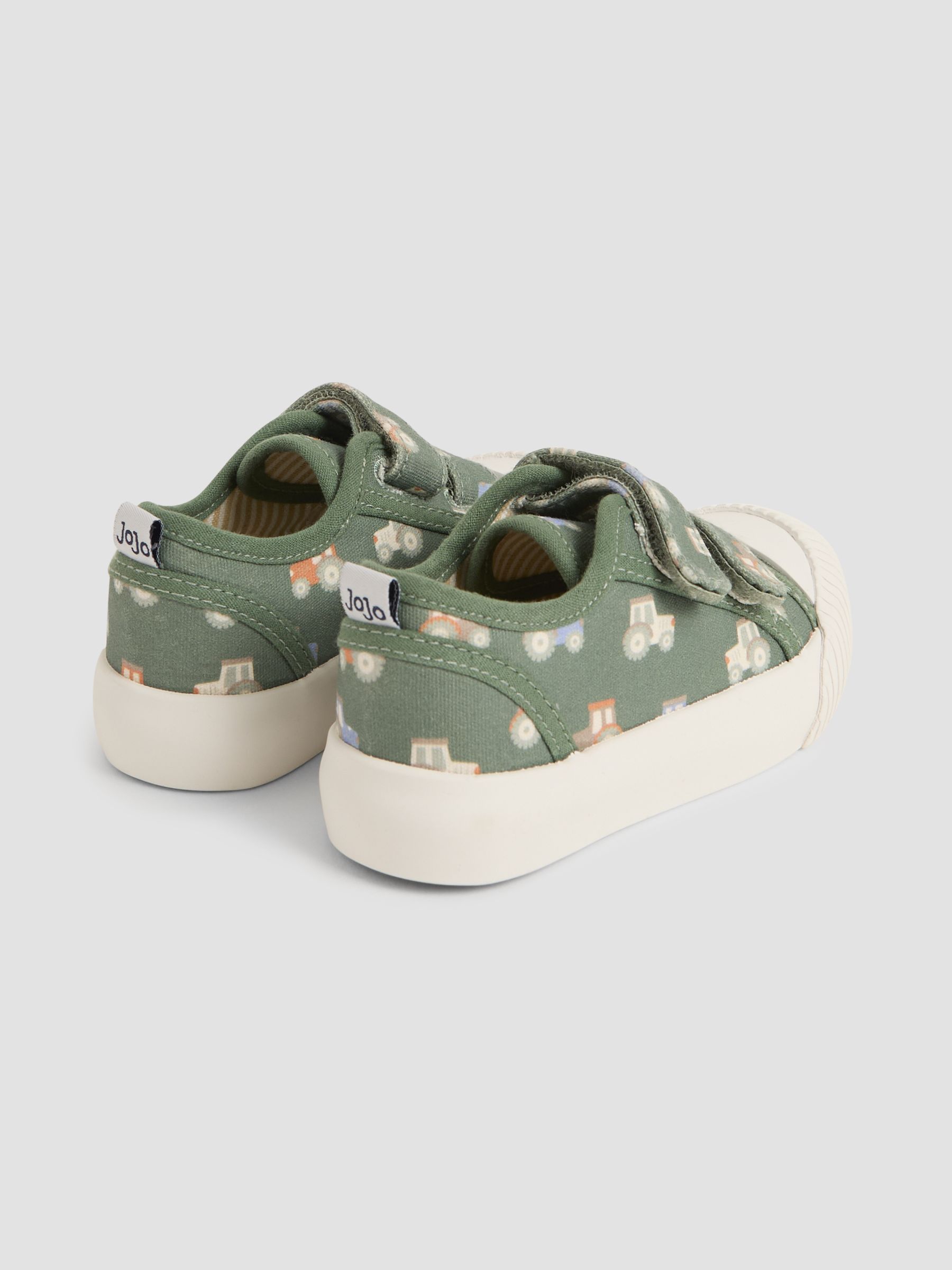 Khaki Double Strap Canvas Pumps - Image 4 of 4