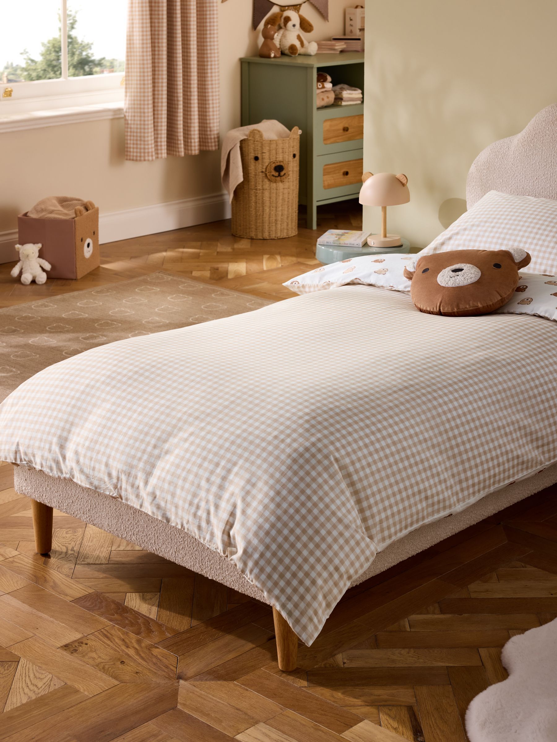 Bear 180 Thread Count Duvet Cover and Pillowcase Set - Image 2 of 10