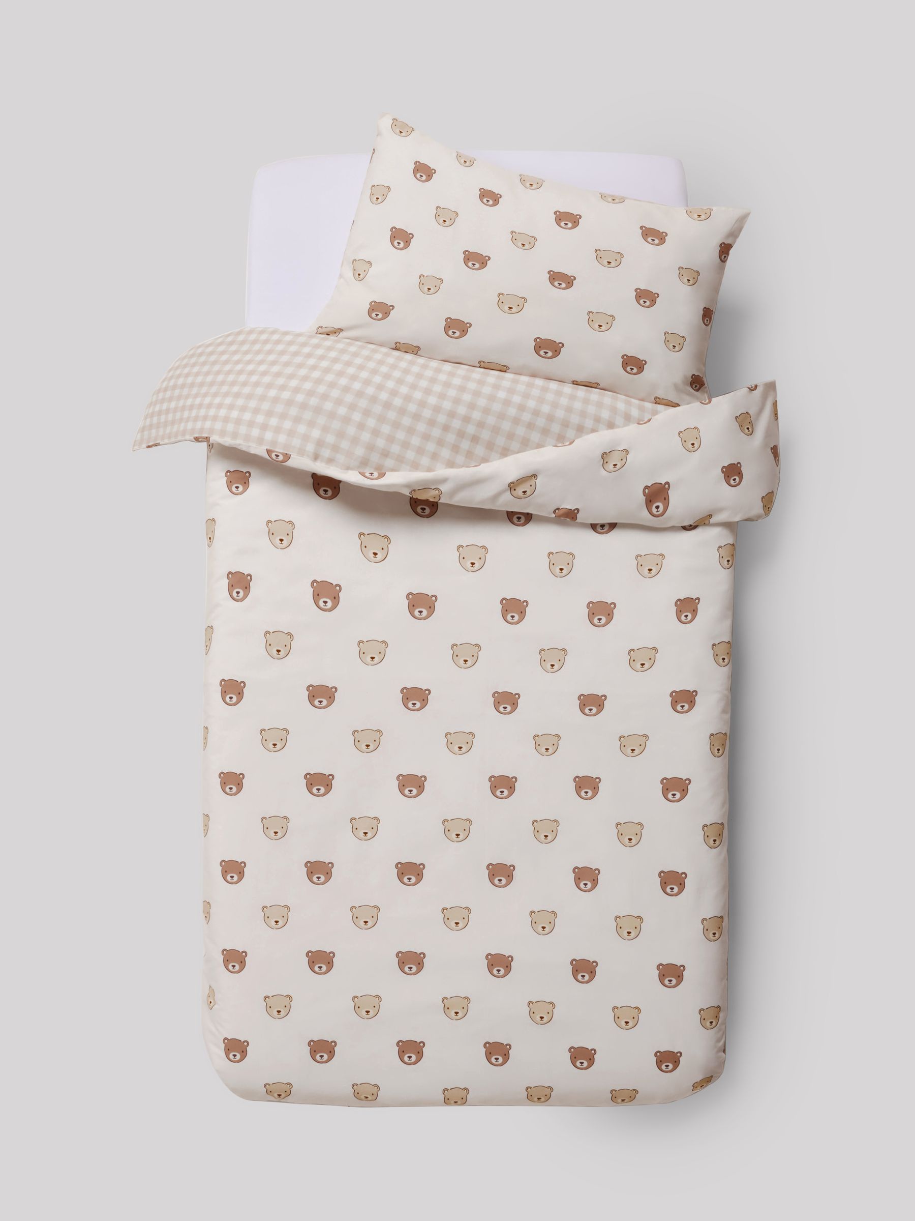 Bear 180 Thread Count Duvet Cover and Pillowcase Set - Image 9 of 10