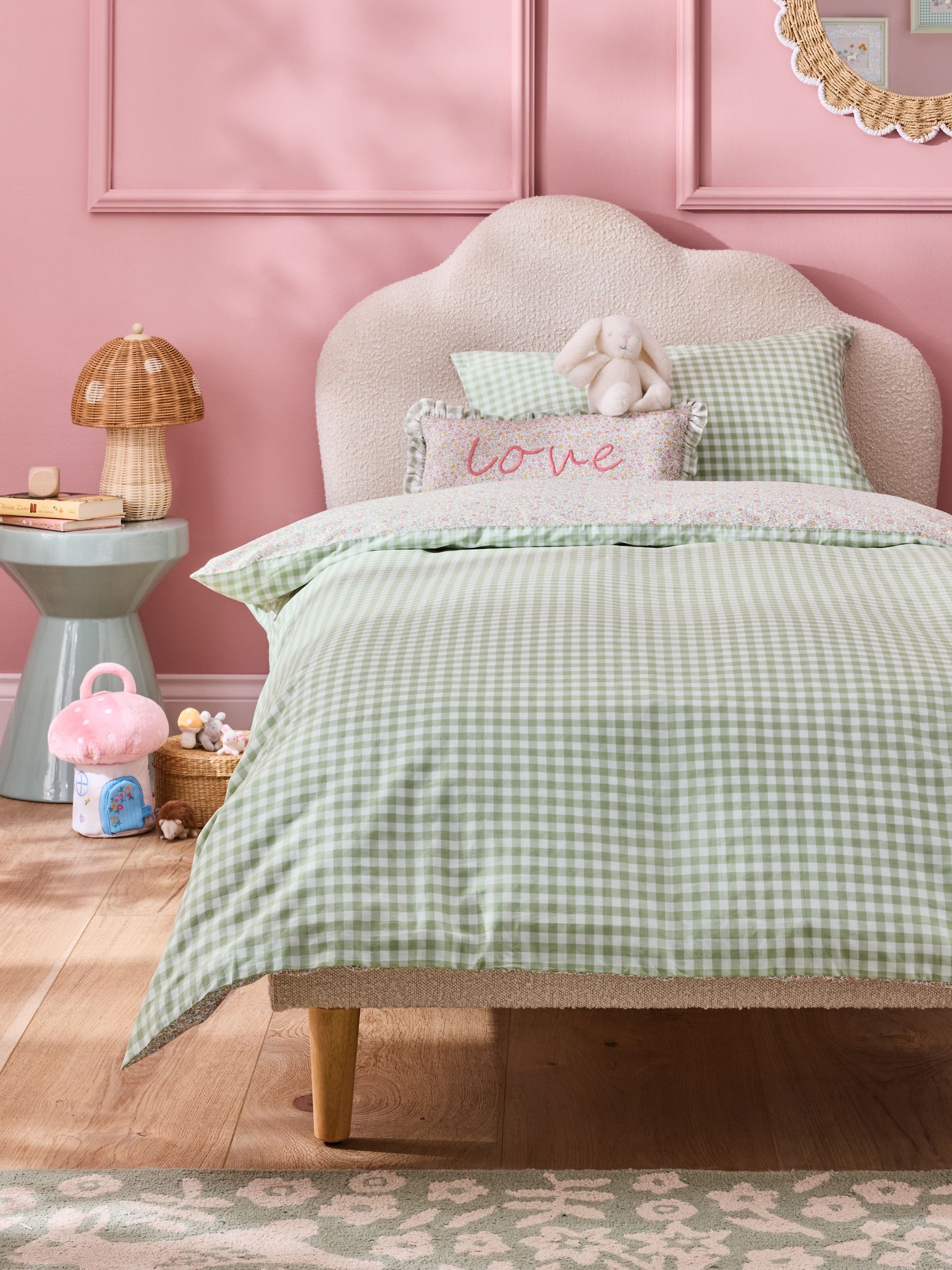 Ditsy 180 Thread Count Duvet Cover and Pillowcase Set - Image 1 of 10