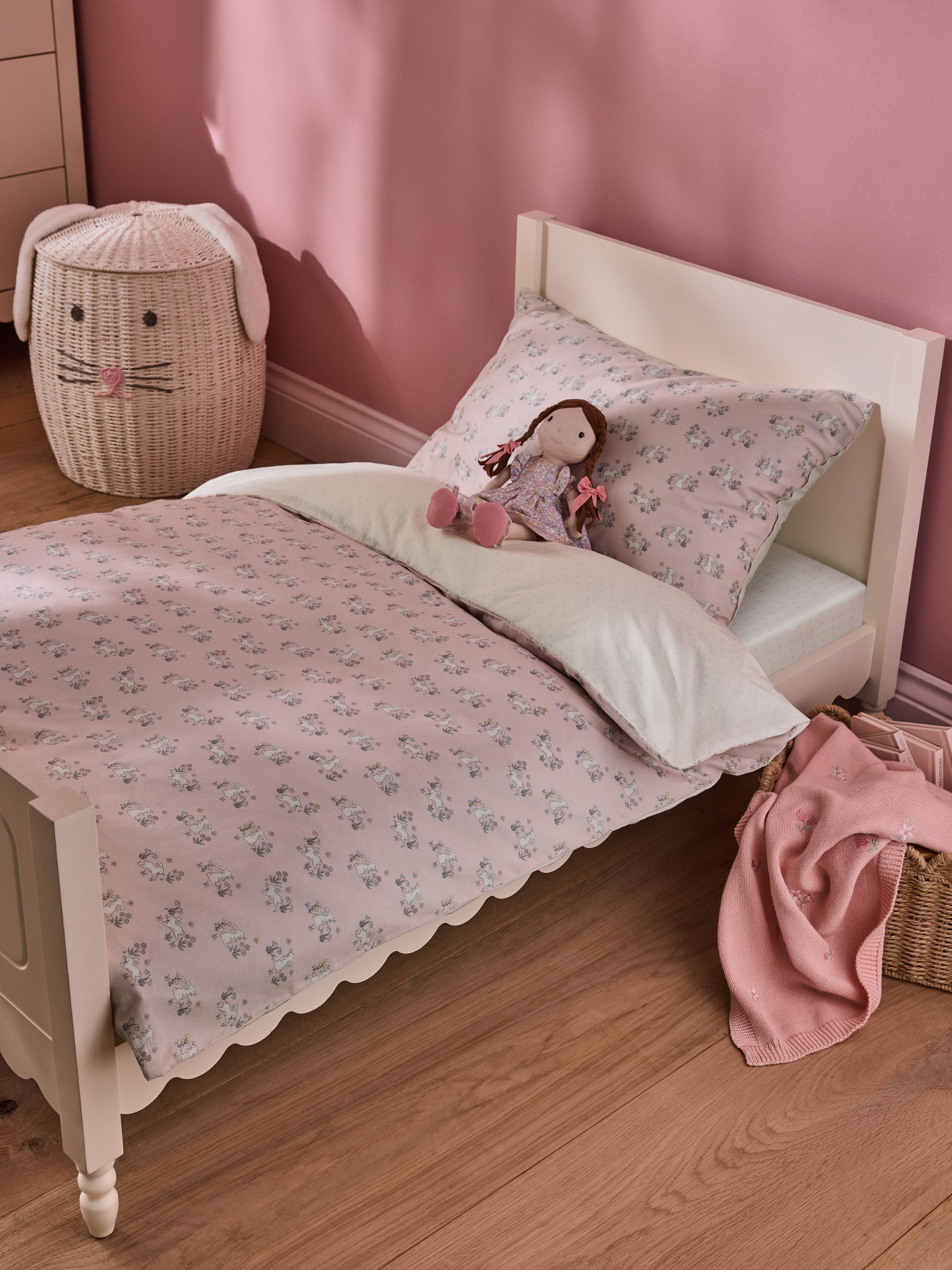 Bunny Meadow 180 Thread Count Duvet Cover and Pillowcase Set - Image 1 of 8