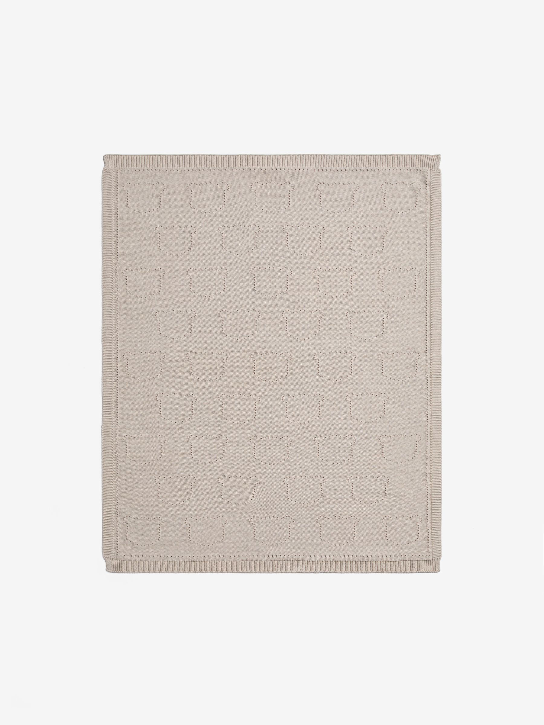 Natural Bear Pointelle Baby Blanket - Image 2 of 4