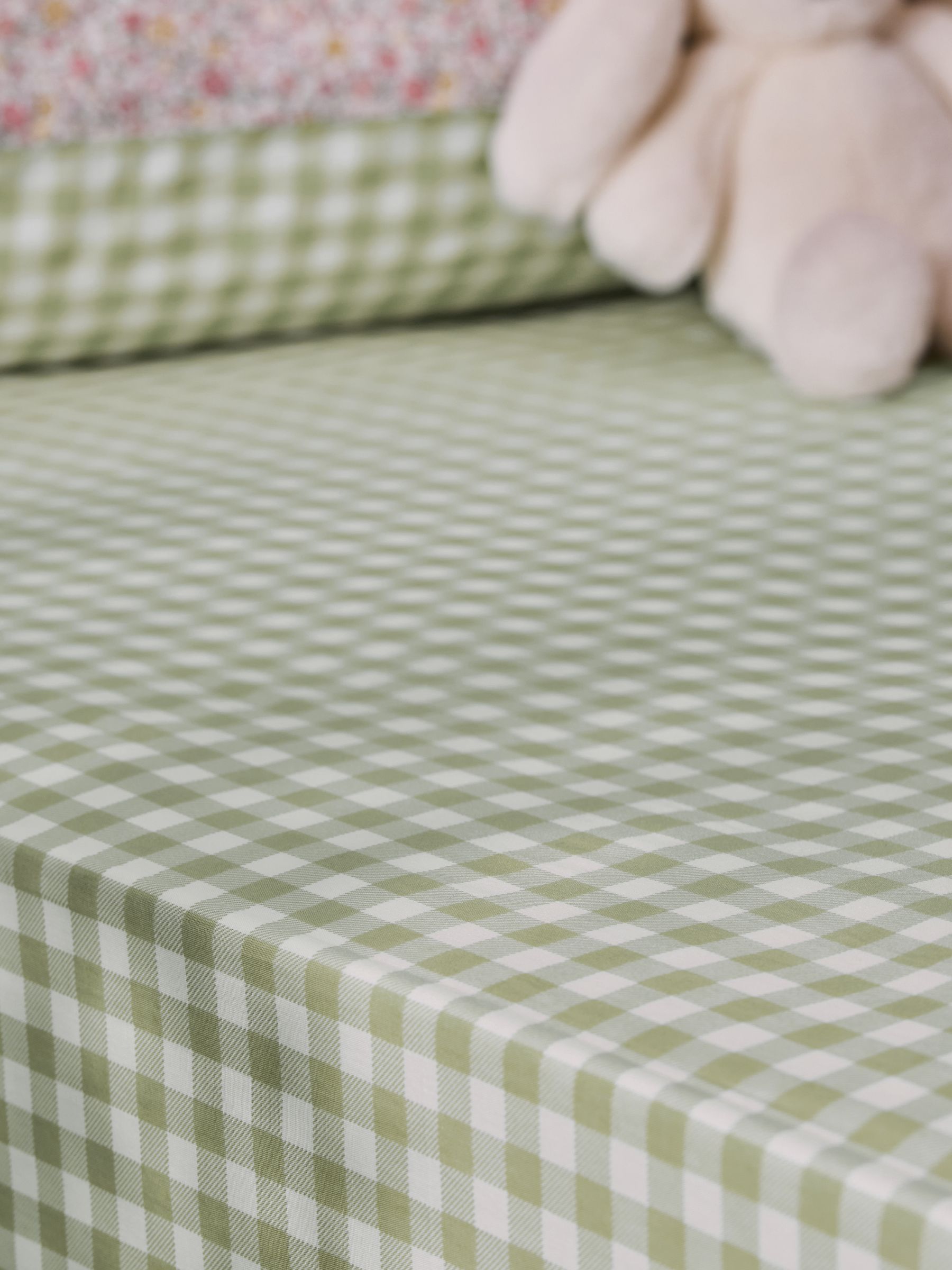 Sage Green Fitted 180 Thread Count Fitted Sheet - Image 2 of 2